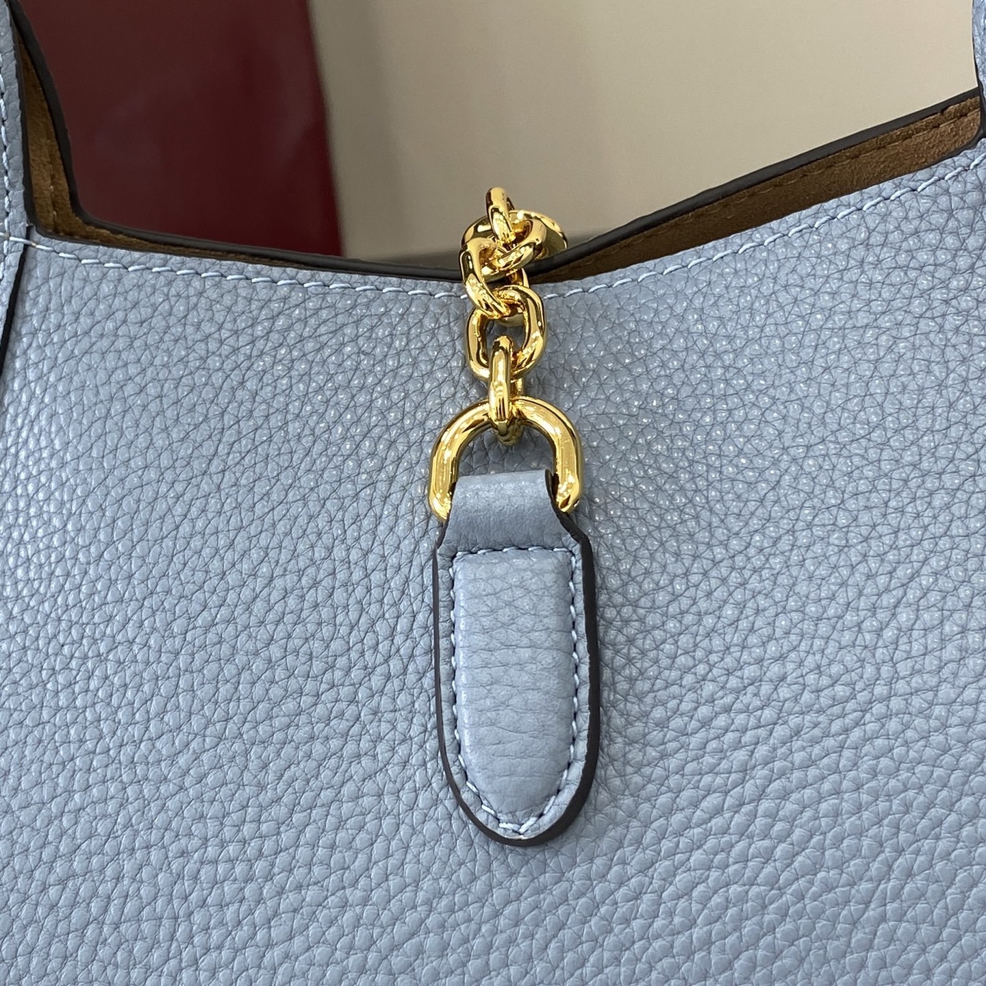 Bagsaaa Gvc*1 Softbit medium top handle bag 837467 light blue - 27.5cm