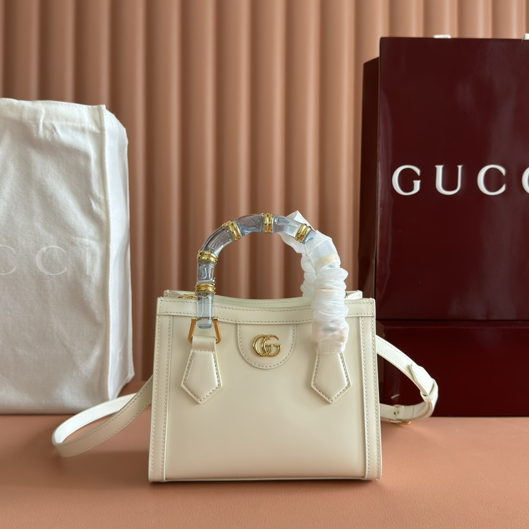 Bagsaaa Gvc*1 Diana small tote bag 832936 white - 20cm