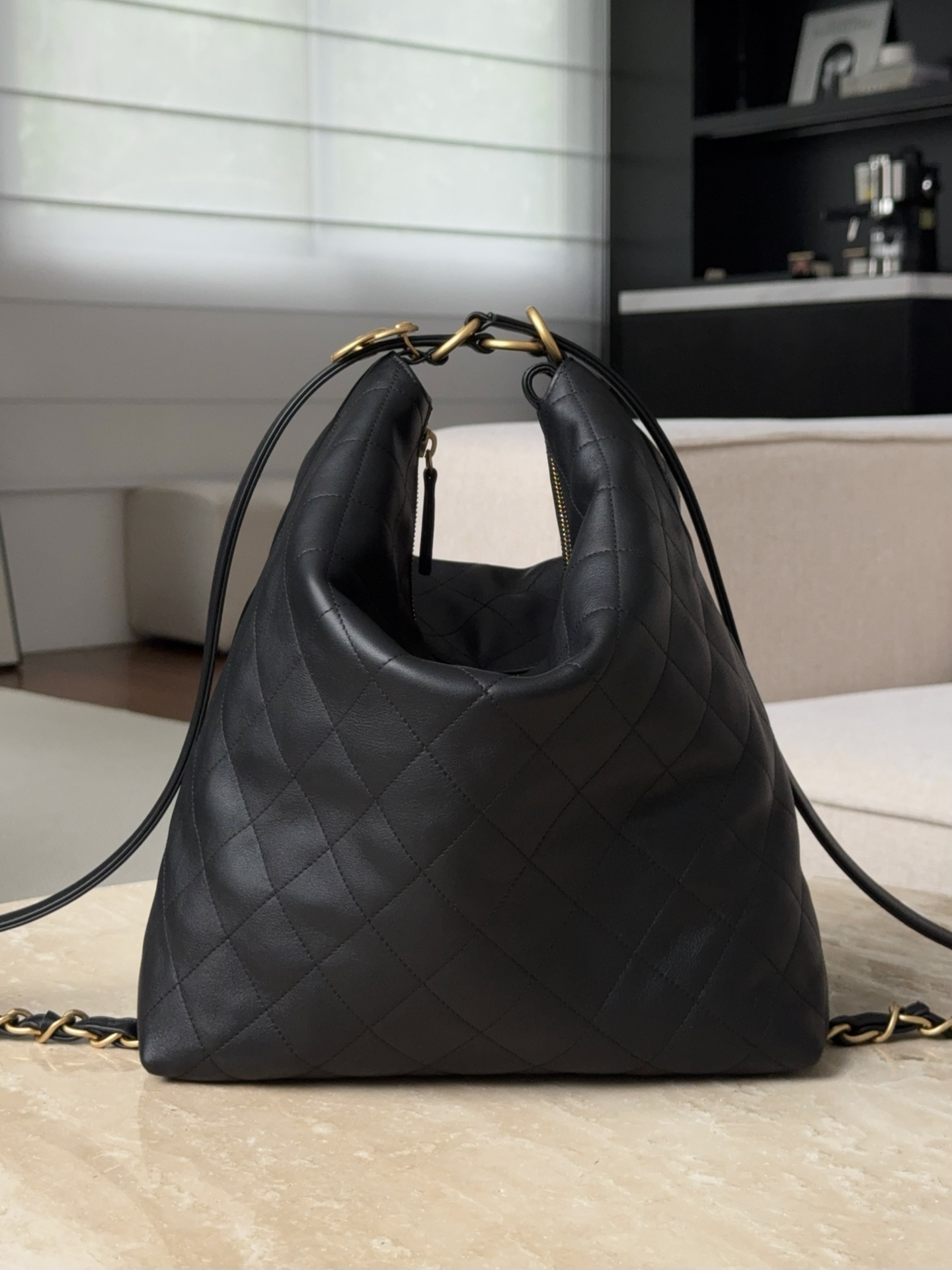 Bagsaaa Ch**el Large Backpack AS5523 Black - 33.5cm