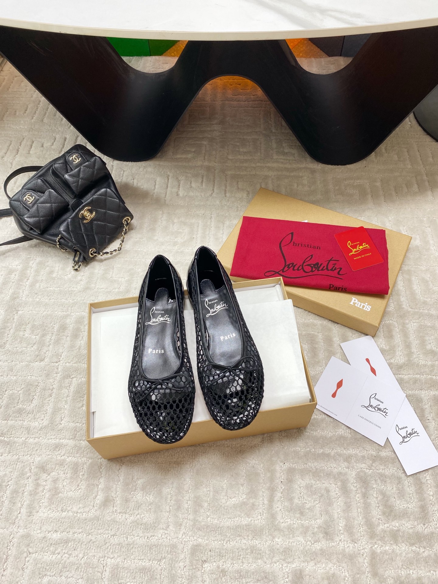 Bagsaaa Chr1st1an Louboutin Sweetie Jane ballerinas black