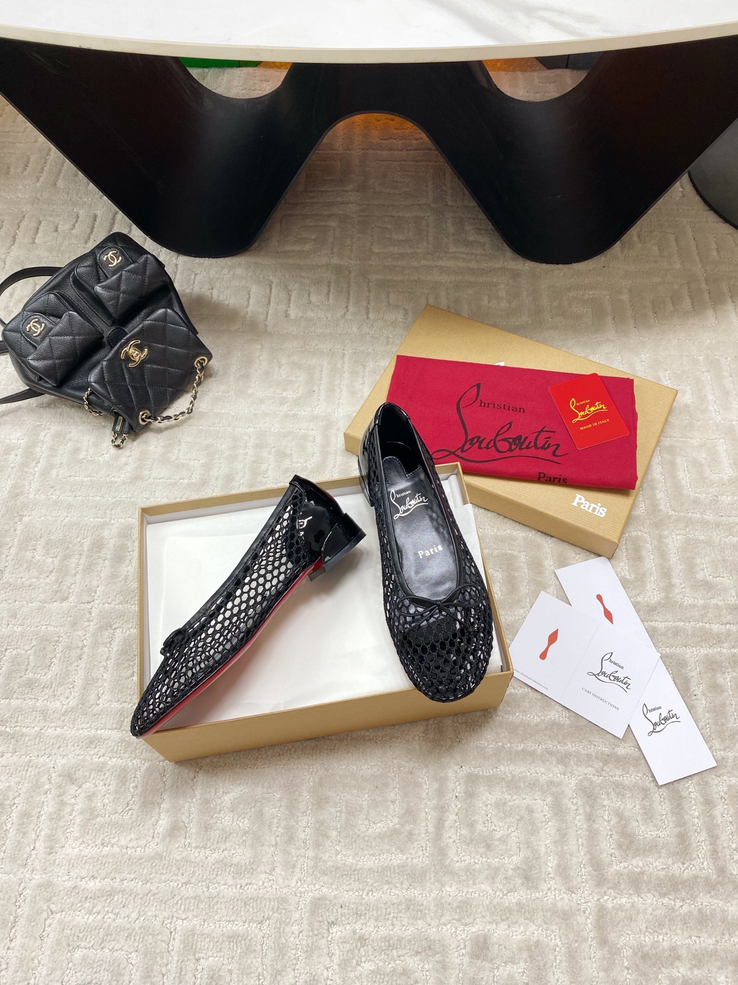 Bagsaaa Chr1st1an Louboutin Sweetie Jane ballerinas black