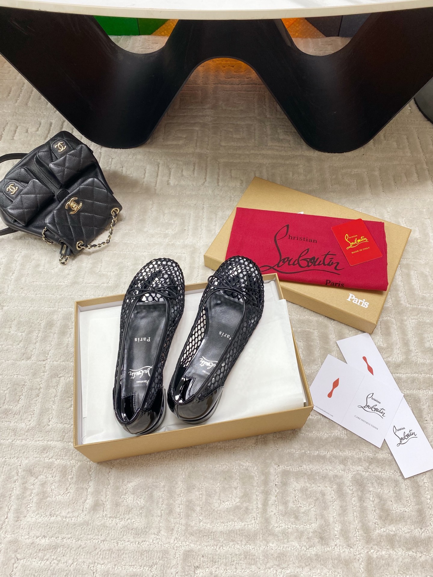 Bagsaaa Chr1st1an Louboutin Sweetie Jane ballerinas black