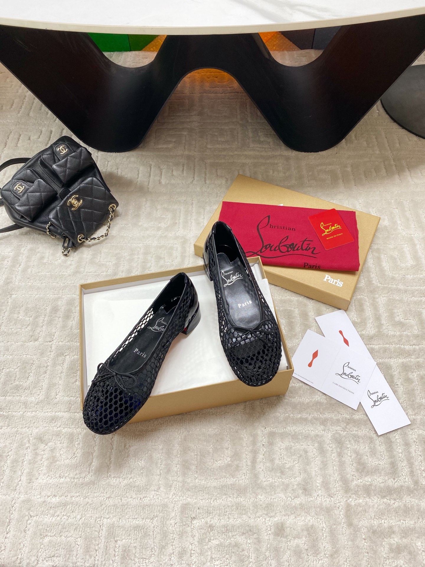 Bagsaaa Chr1st1an Louboutin Sweetie Jane ballerinas black