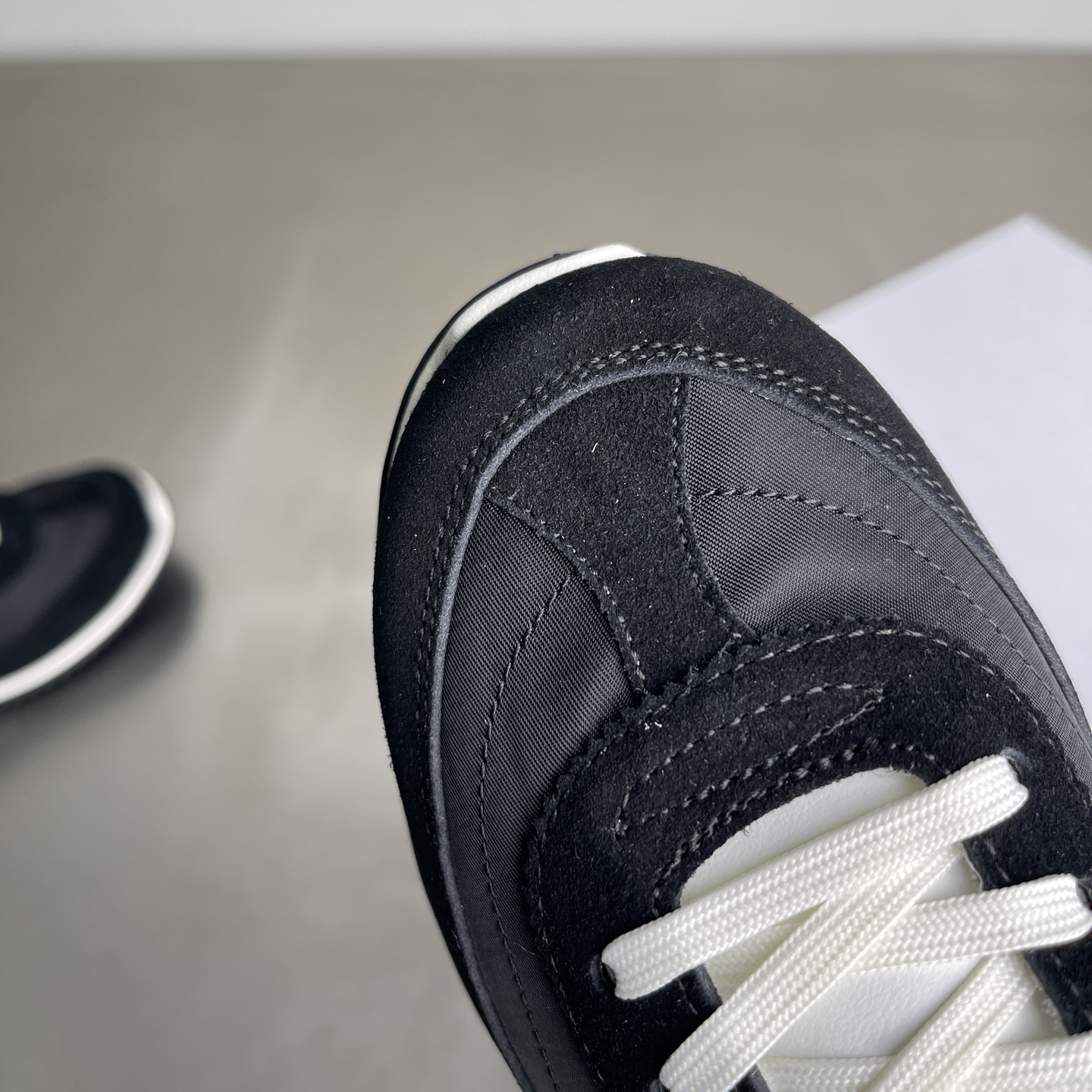 Bagsaaa Ce1i*e Racer - Low Top Sneaker In Nylon Suede And Calfskin black