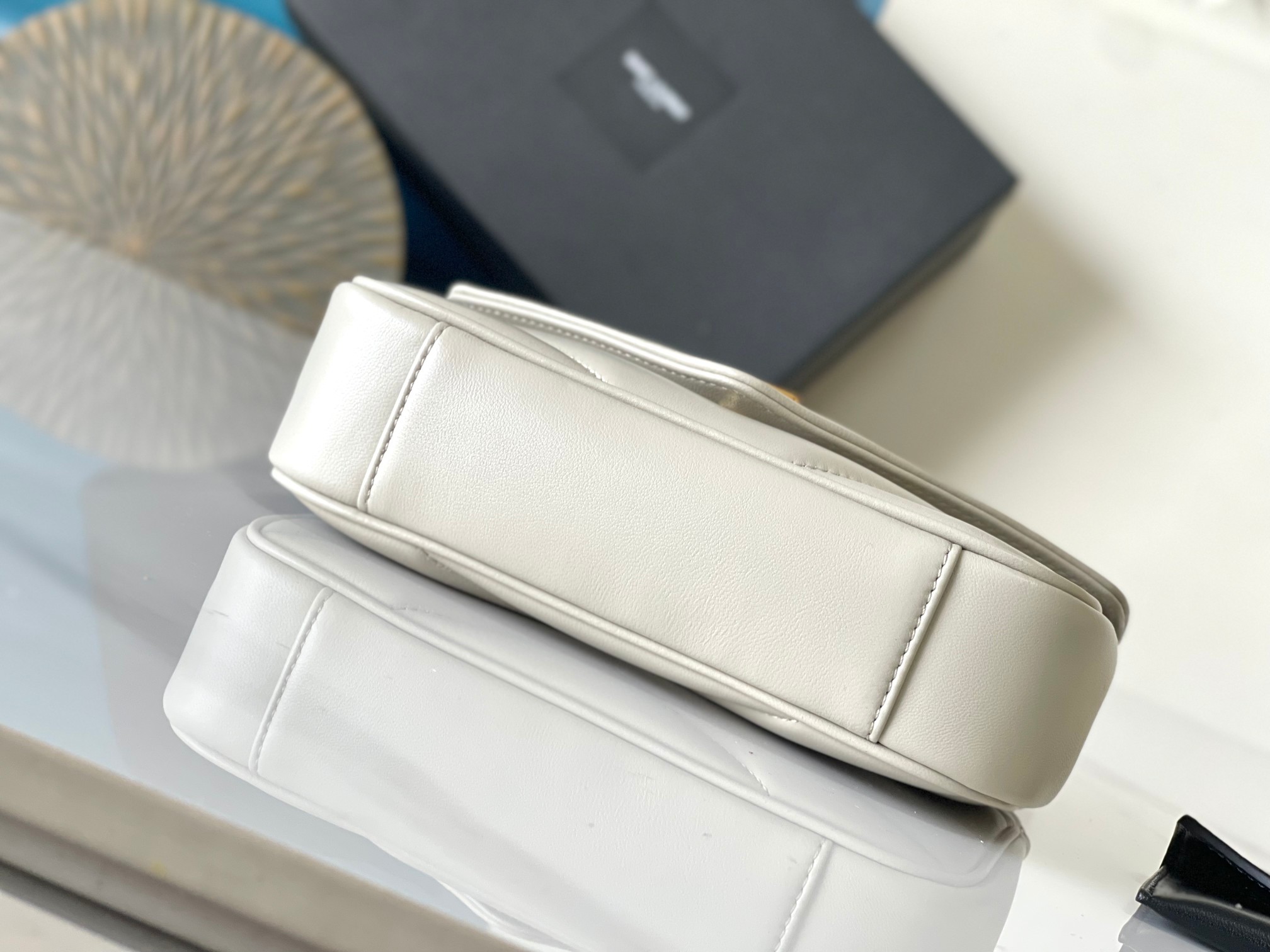 Bagsaaa Y51 Loulou Mini In Lambskin 821749 white - 20 X 12 X 5 CM