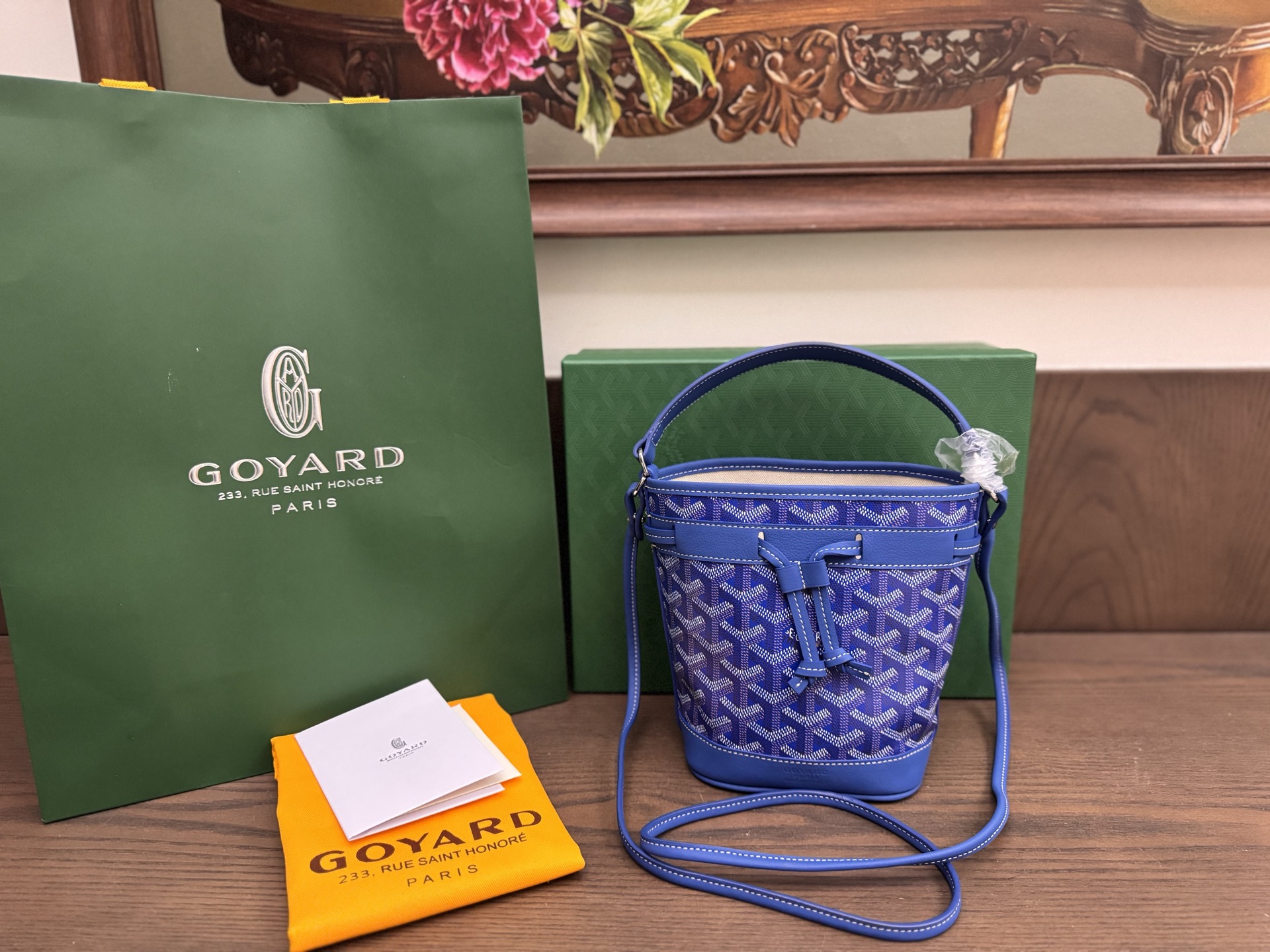 Bagsaaa G09ard Petit Flot Mini bucket bag Blue - 17.5cm