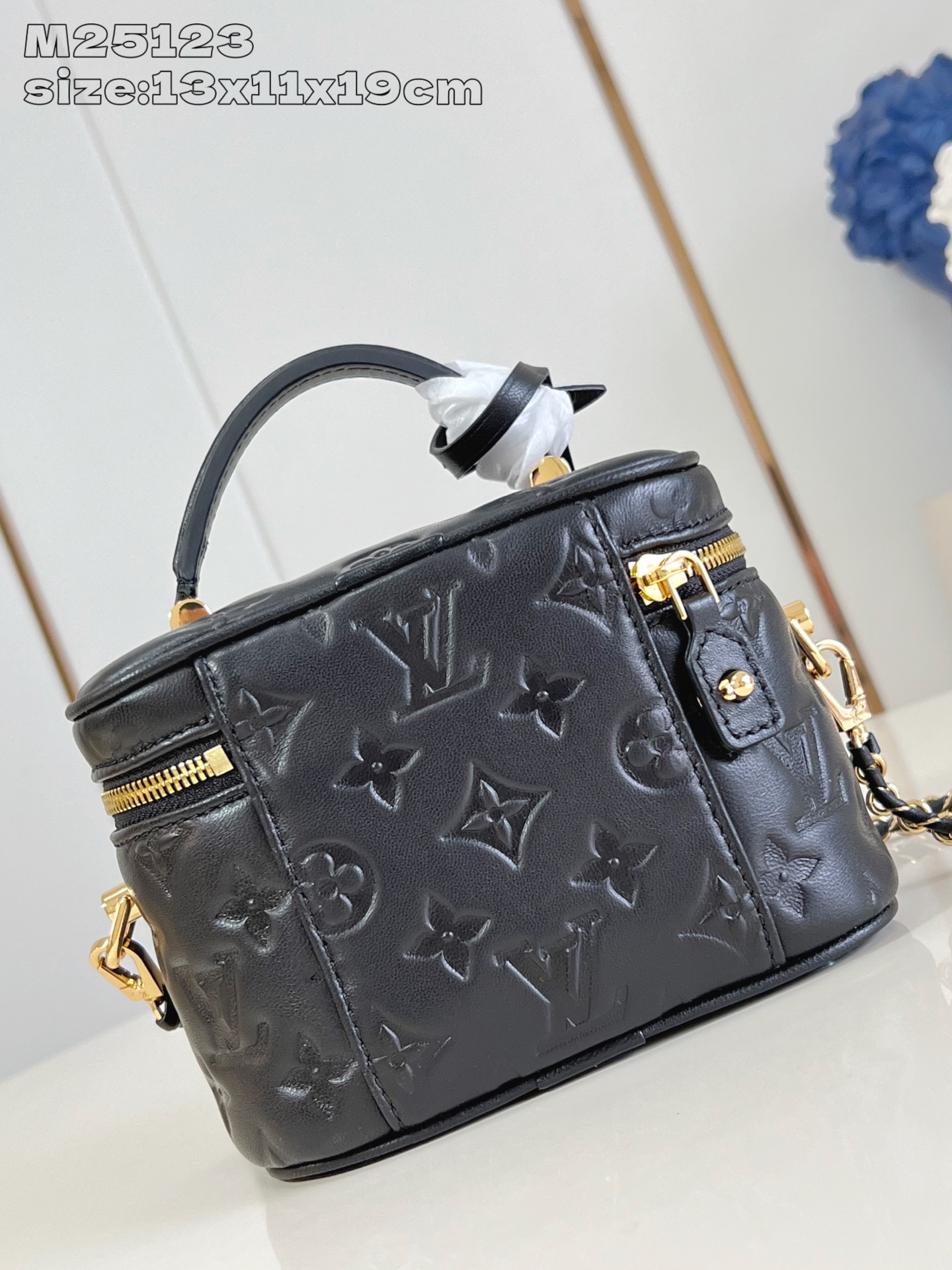 Bagsaaa LV M25123 Vanity PM Bag Black - 19cm