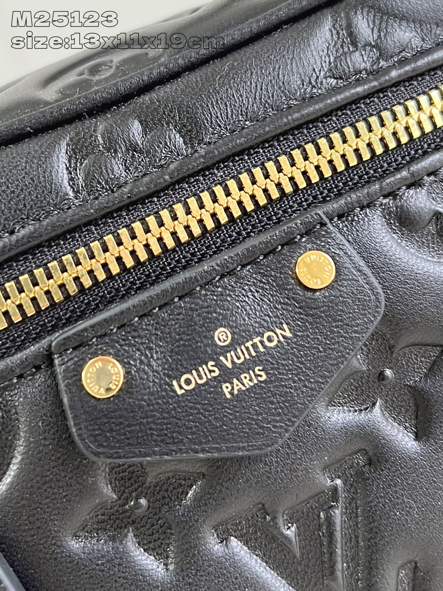 Bagsaaa LV M25123 Vanity PM Bag Black - 19cm