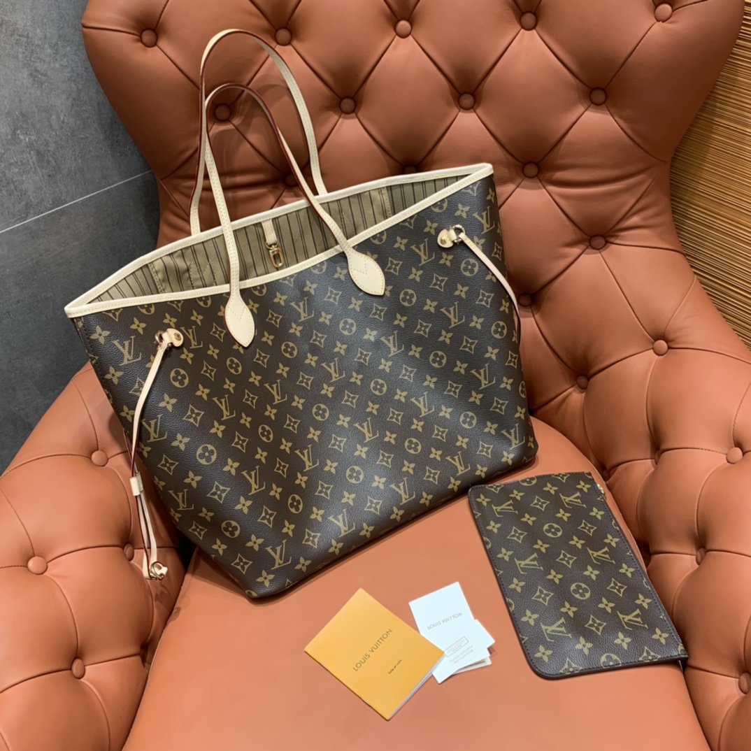 Bagsaaa L0vis Vvtt0n Neverfull GM Monogram with Beige