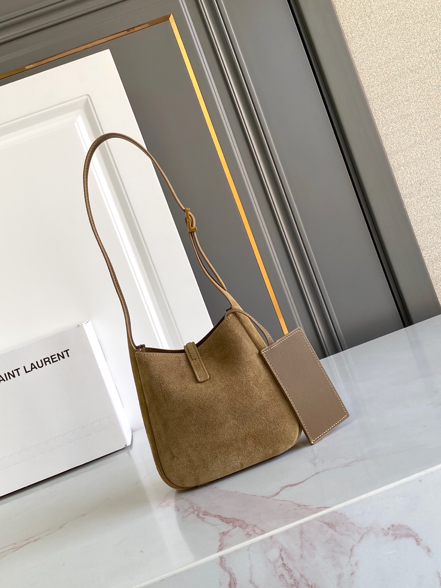 Bagsaaa Y51 LE 5 À 7 S*pple baby in suede 809461 beige - 16cm