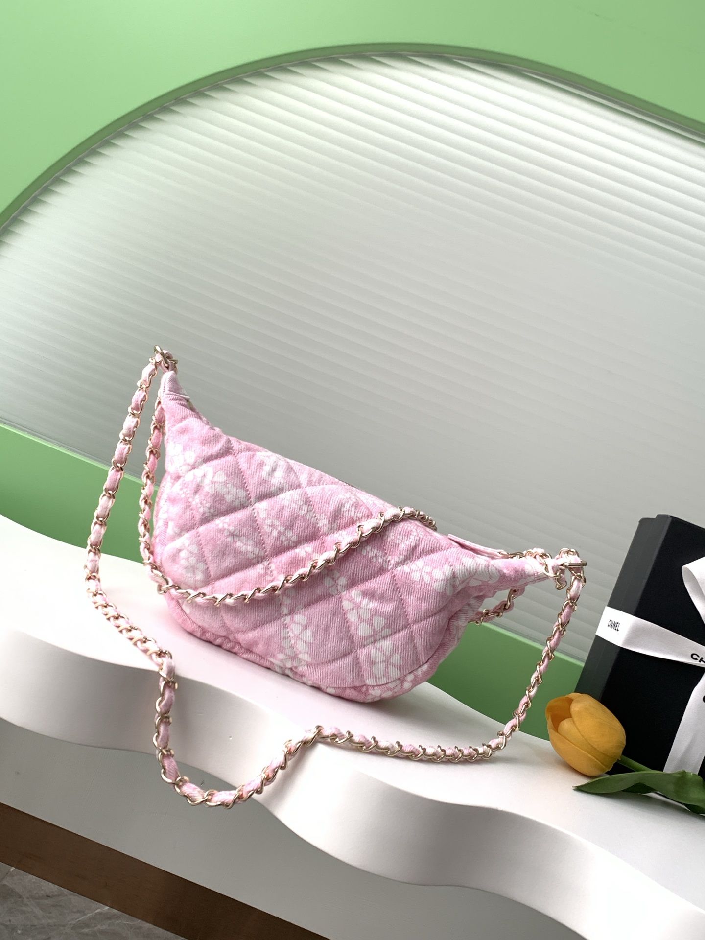 Bagsaaa Ch**el Large Hobo Bag AS5431 Pink - 29cm