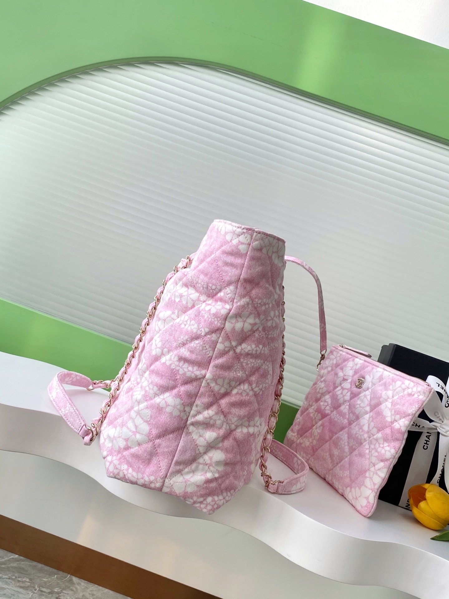 Bagsaaa Ch**el Shopping Bag AS5429 Pink - 37cm