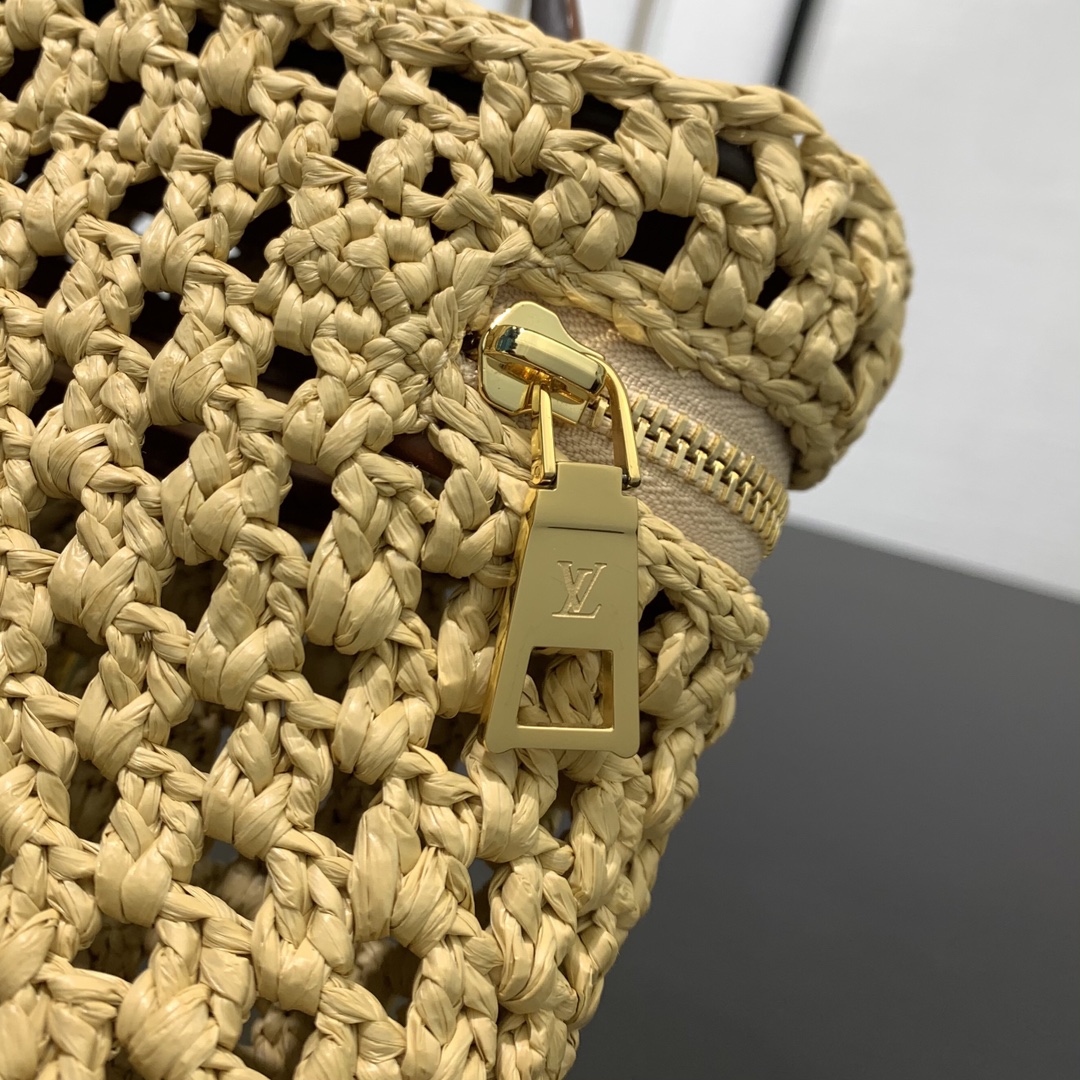 Bagsaaa LV M14303 Vanity Chain Pouch Raffia - 19cm