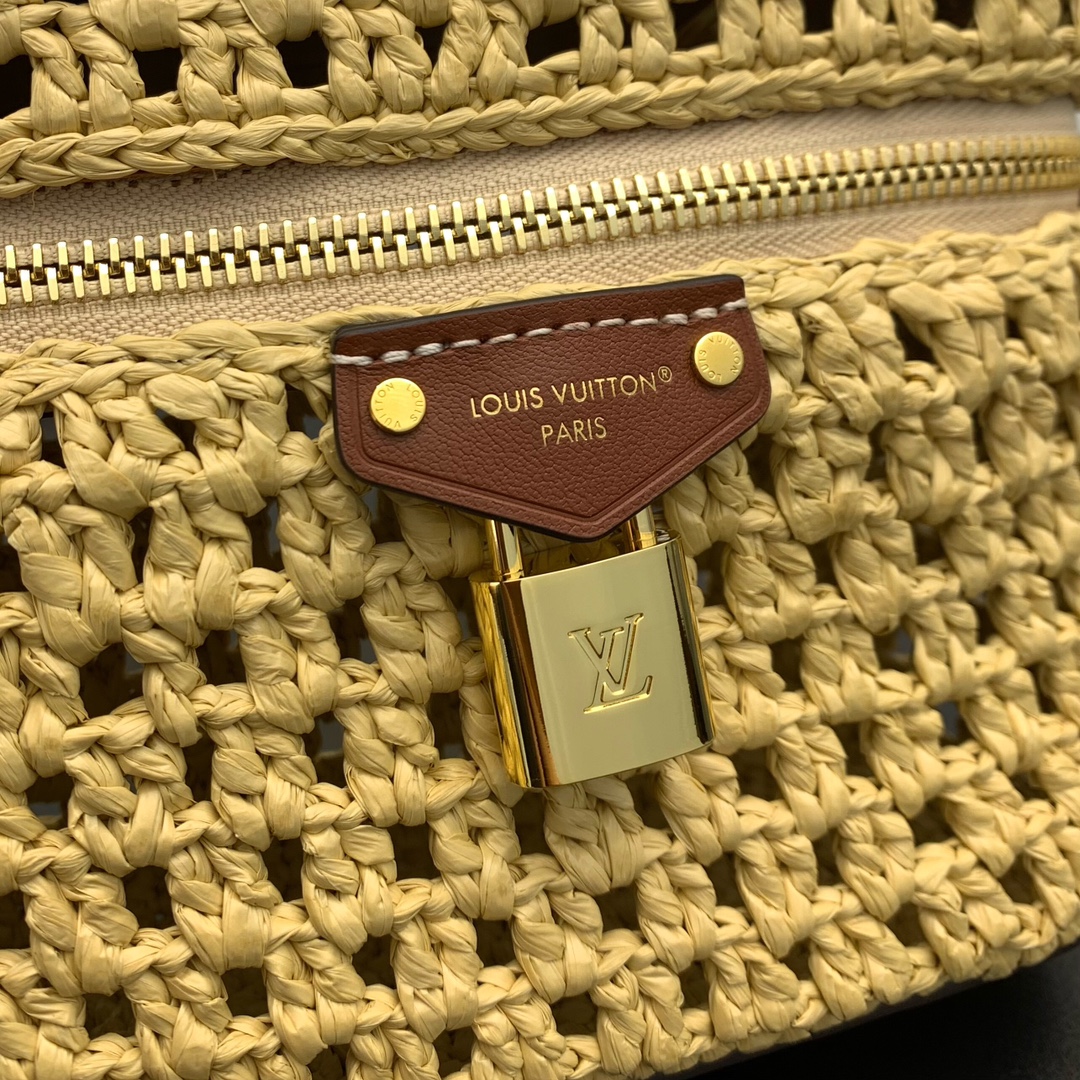 Bagsaaa LV M14303 Vanity Chain Pouch Raffia - 19cm