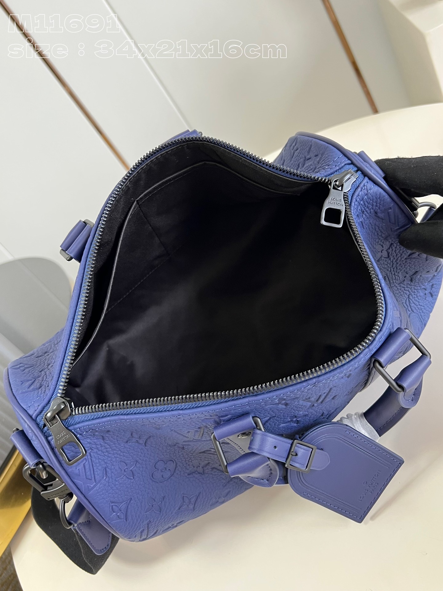 Bagsaaa LV M11691 Keepall Bandoulière 35 Sapphire - 34cm