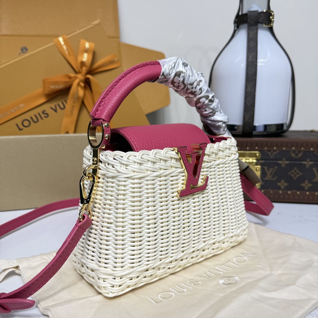 Bagsaaa LV M26005 Capucines Mini Pink - 21cm