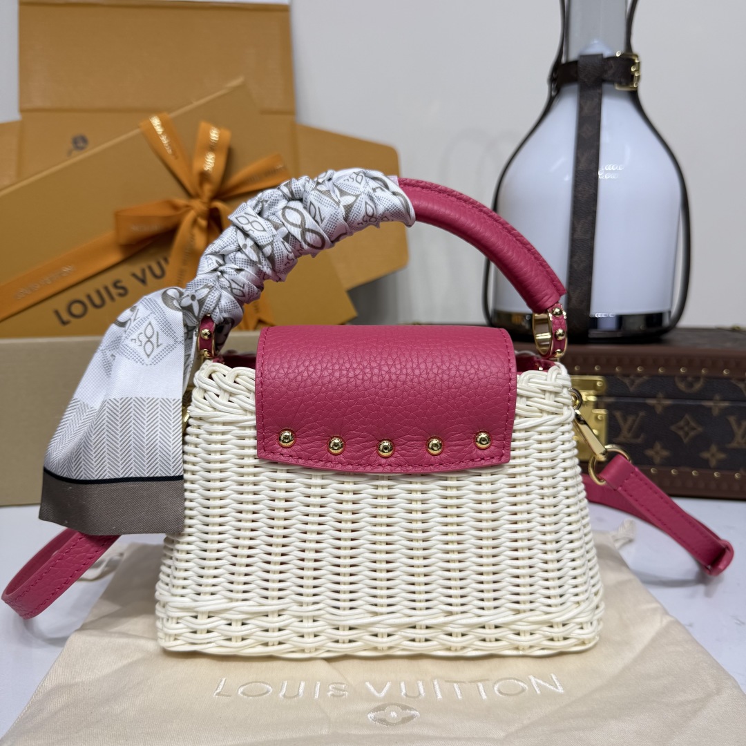 Bagsaaa LV M26005 Capucines Mini Pink - 21cm