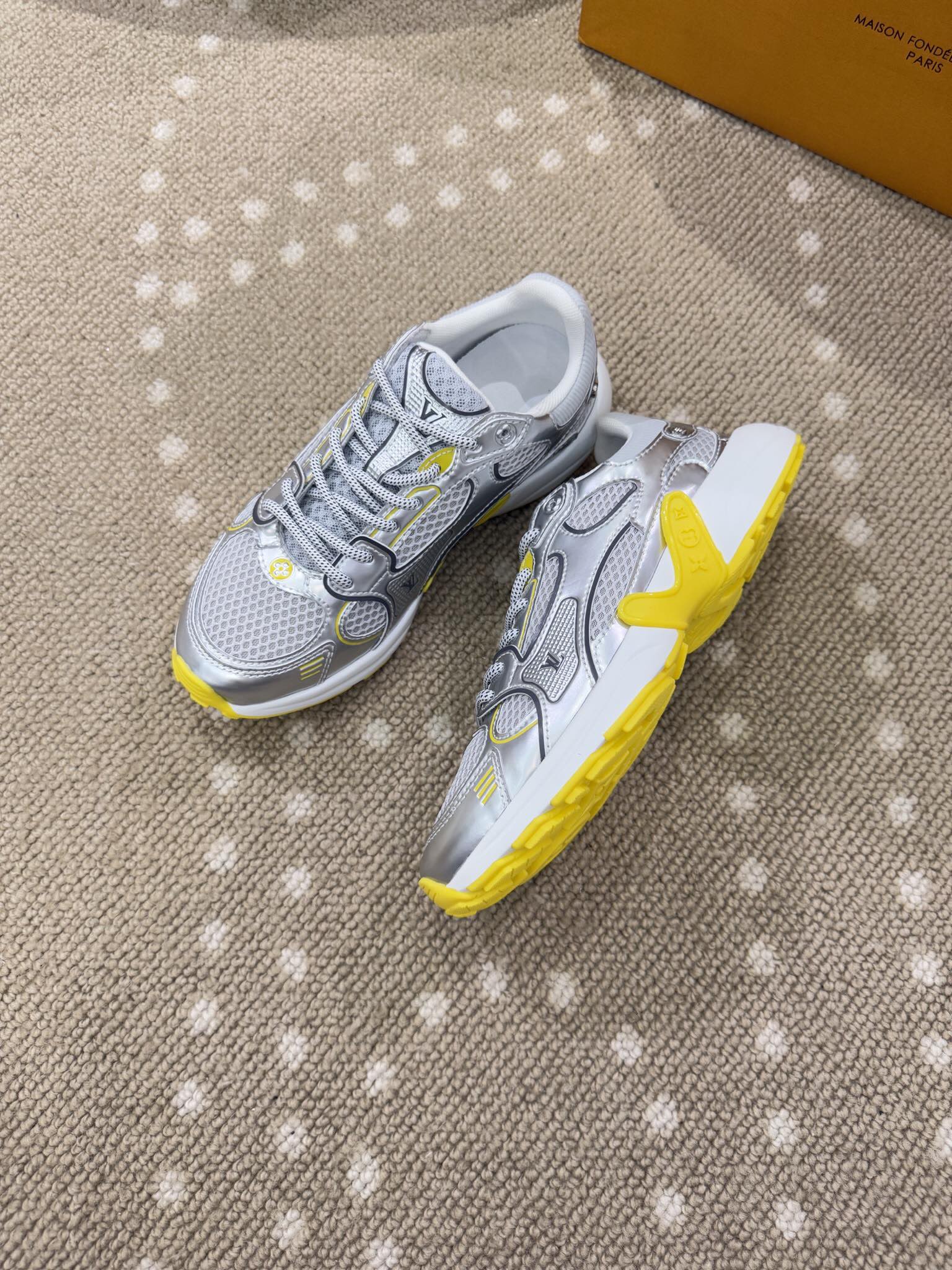 Bagsaaa LV Olympia Sneaker Silver/Yellow