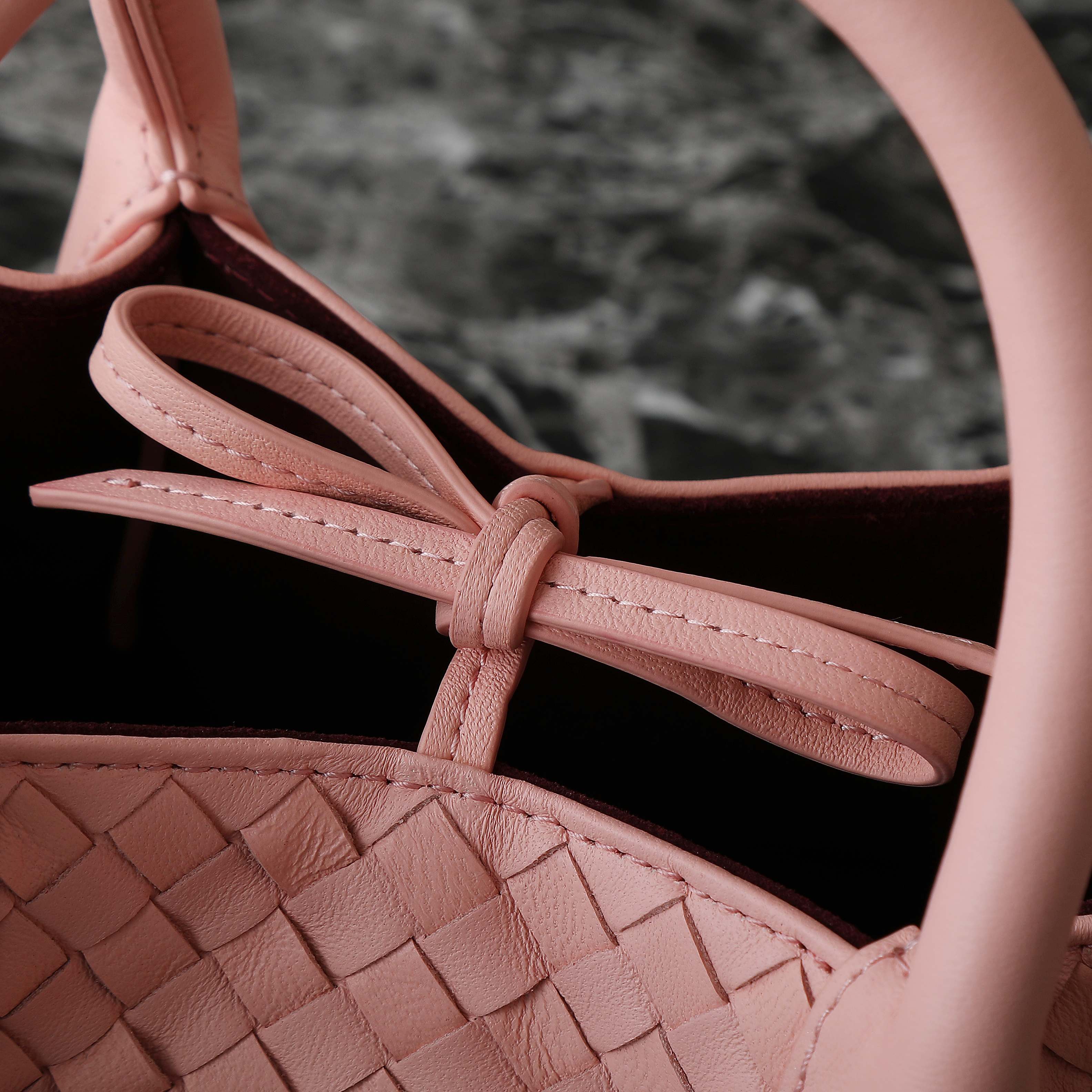 Bagsaaa B0tt*ga Ven*ta Small Pinacoteca Tote 819004 pink - 24cm