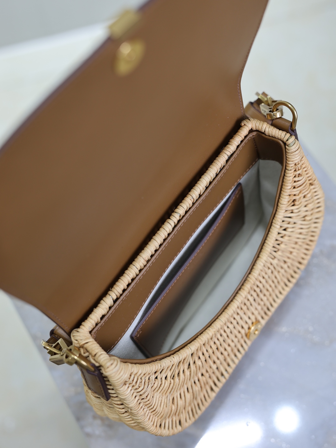 Bagsaaa Y51 Mini VOLTAIRE top handle bag in osier 838062 - 22cm