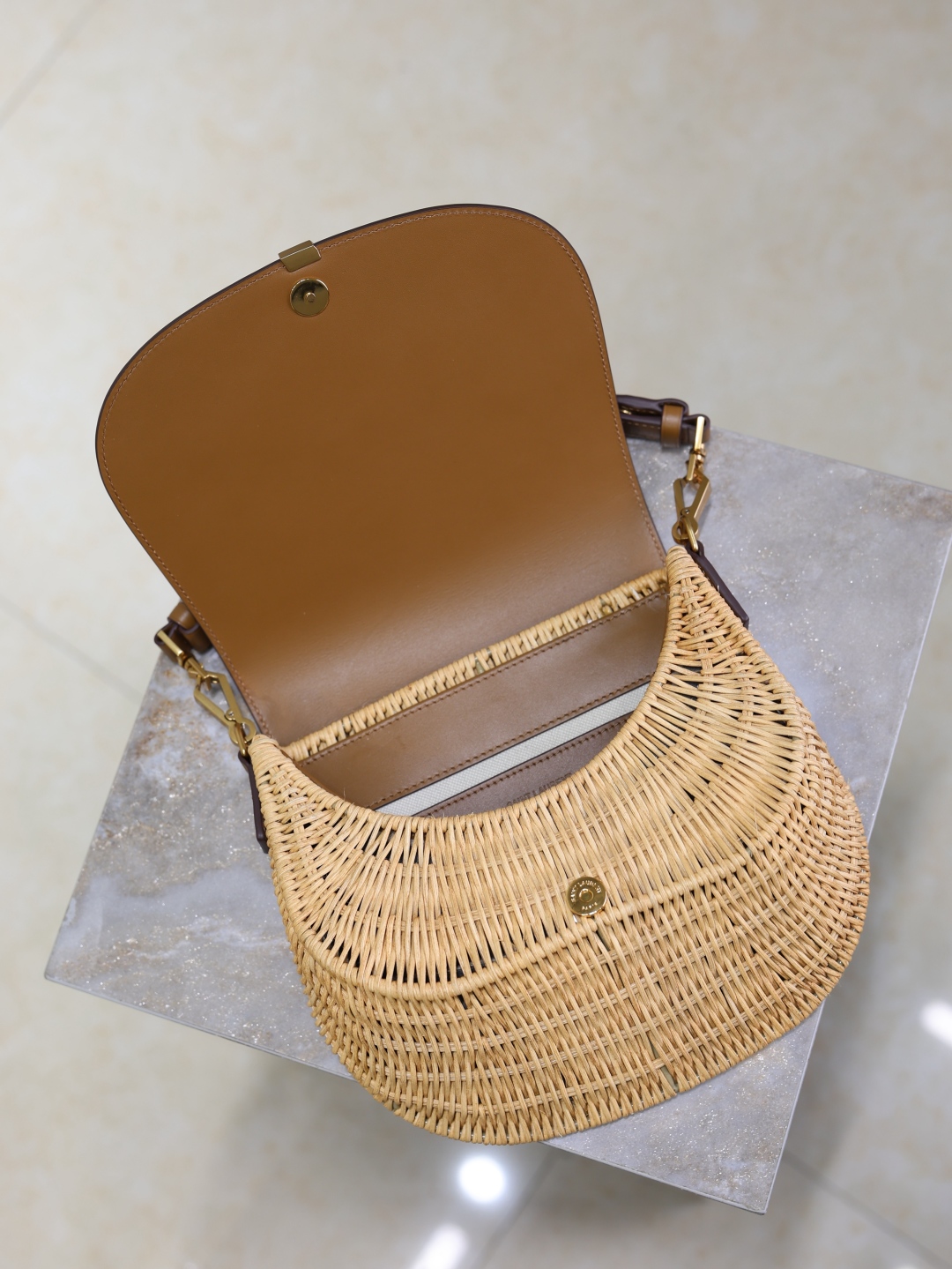Bagsaaa Y51 Mini VOLTAIRE top handle bag in osier 838062 - 22cm