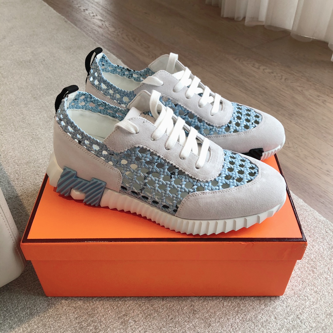Bagsaaa H**me5 Bouncing sneaker white & blue