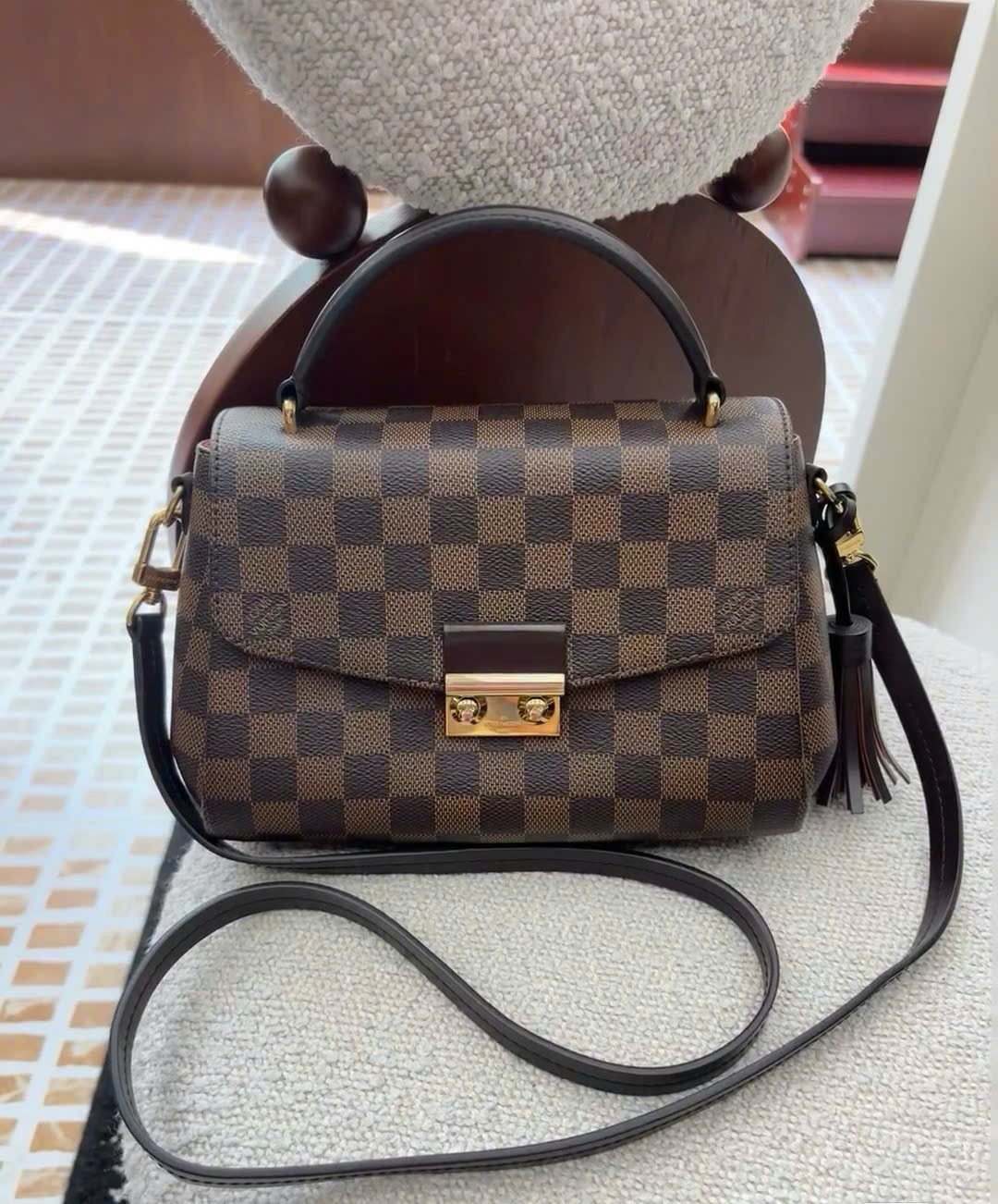 Bagsaaa LV N53000 Croisette Damier Ebene - 24cm