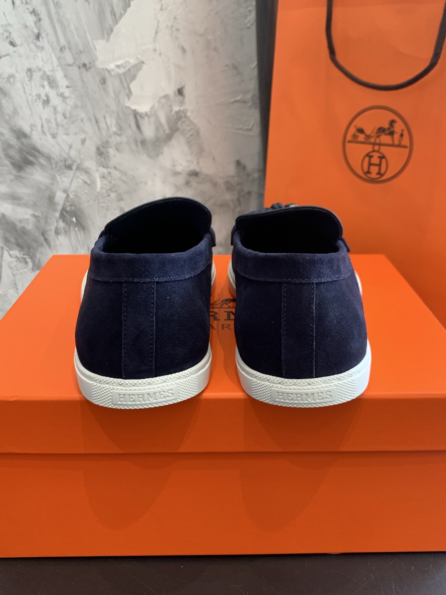 Bagsaaa H**me5 Ignacio loafer navy blue