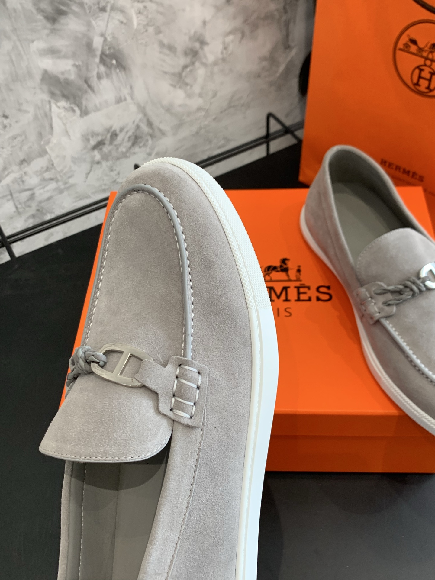 Bagsaaa H**me5 Ignacio loafer gray