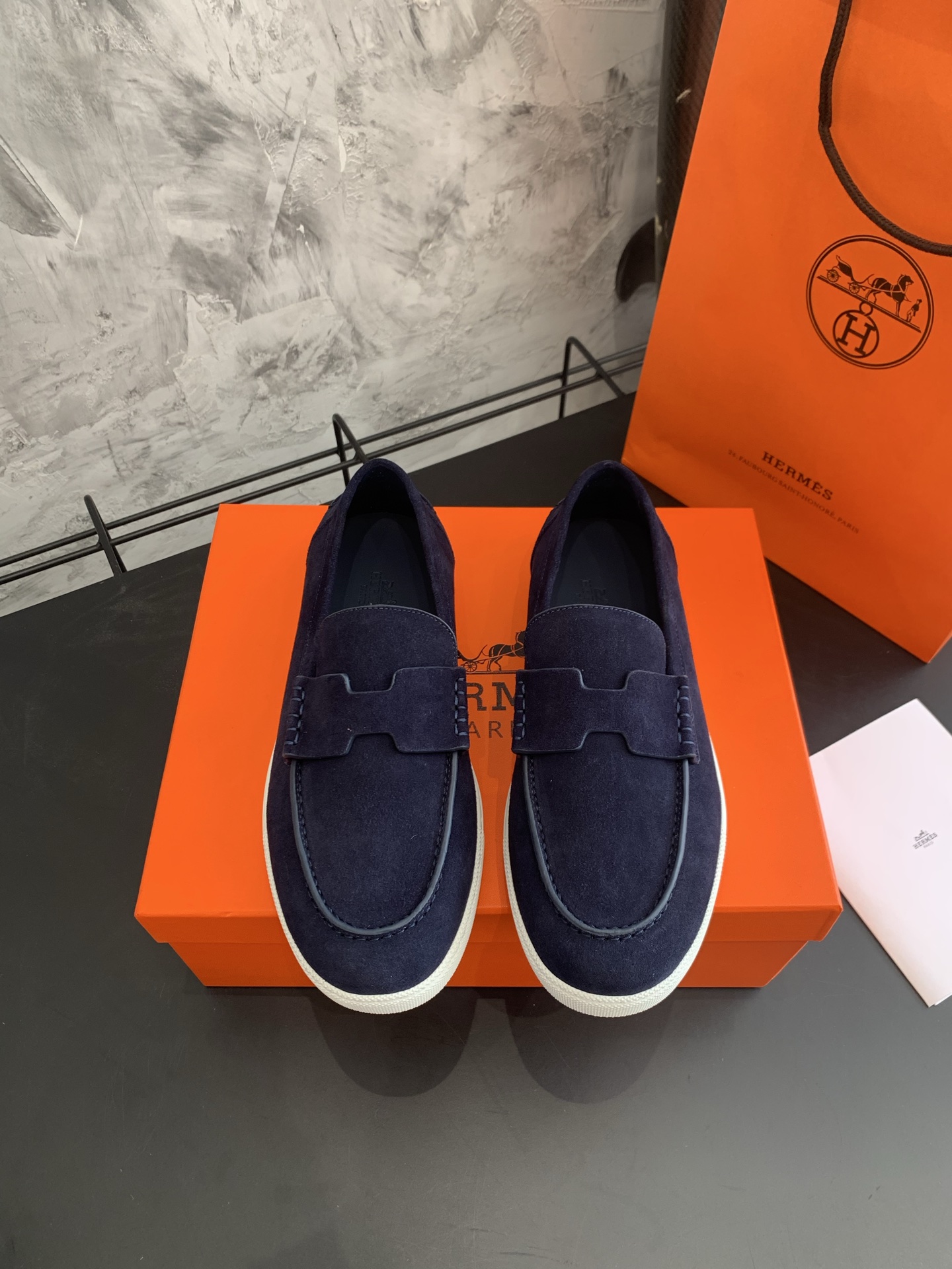Bagsaaa H**me5 Job loafer navy blue