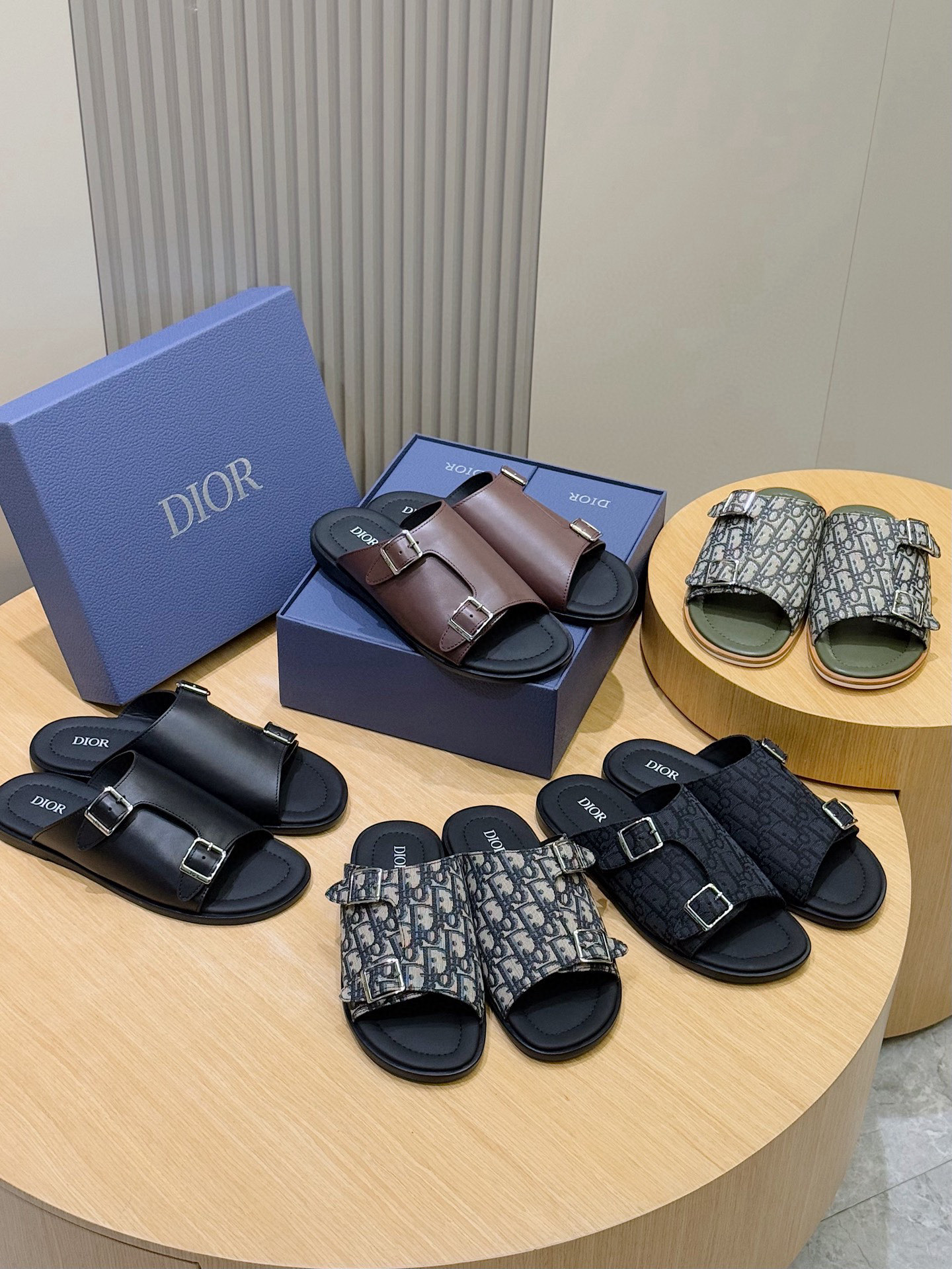 Bagsaaa D10r Alias Sandal Black Smooth Calfskin