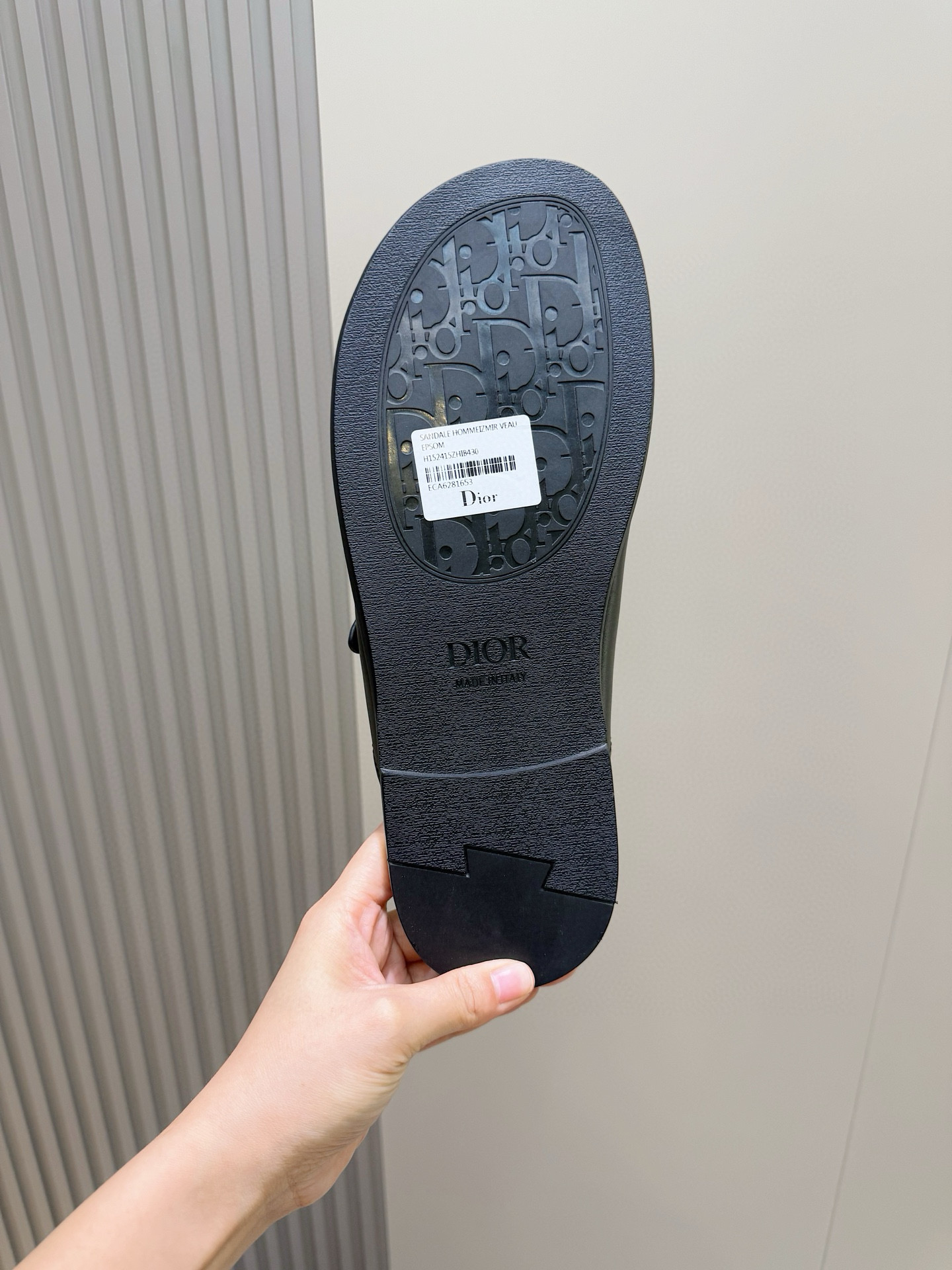 Bagsaaa D10r Alias Sandal Black Smooth Calfskin