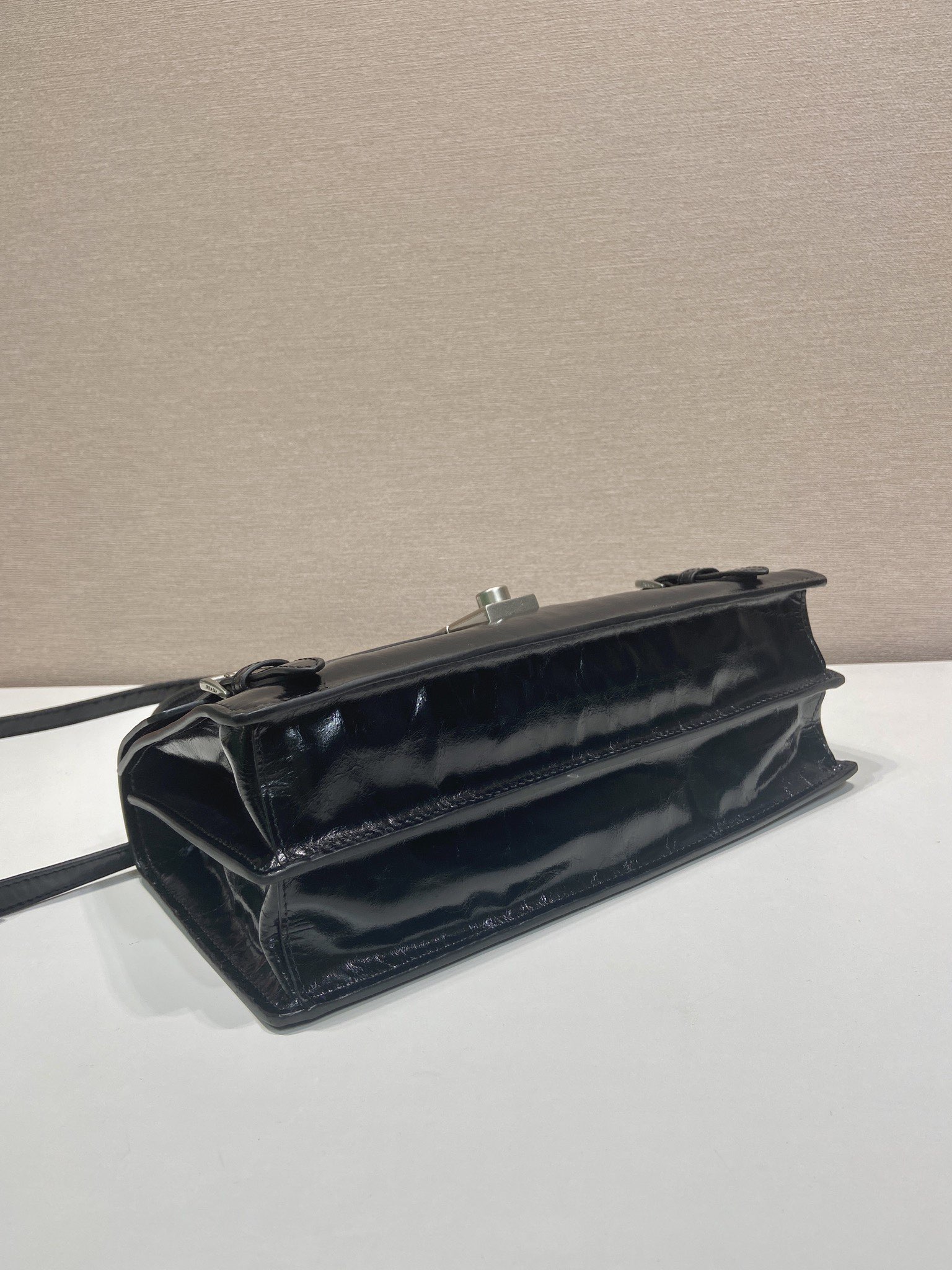 Bagsaaa Pra*a Medium leather handbag 1BN026 black - 32cm