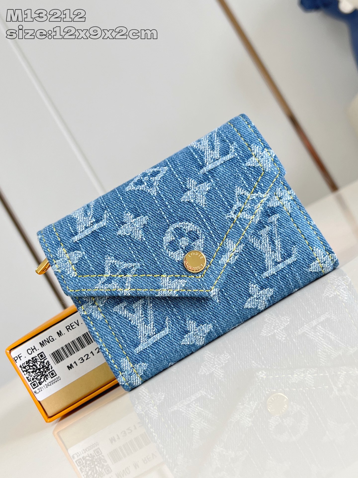 Bagsaaa LV M13212 Victorine Wallet Denim Blue - 12cm