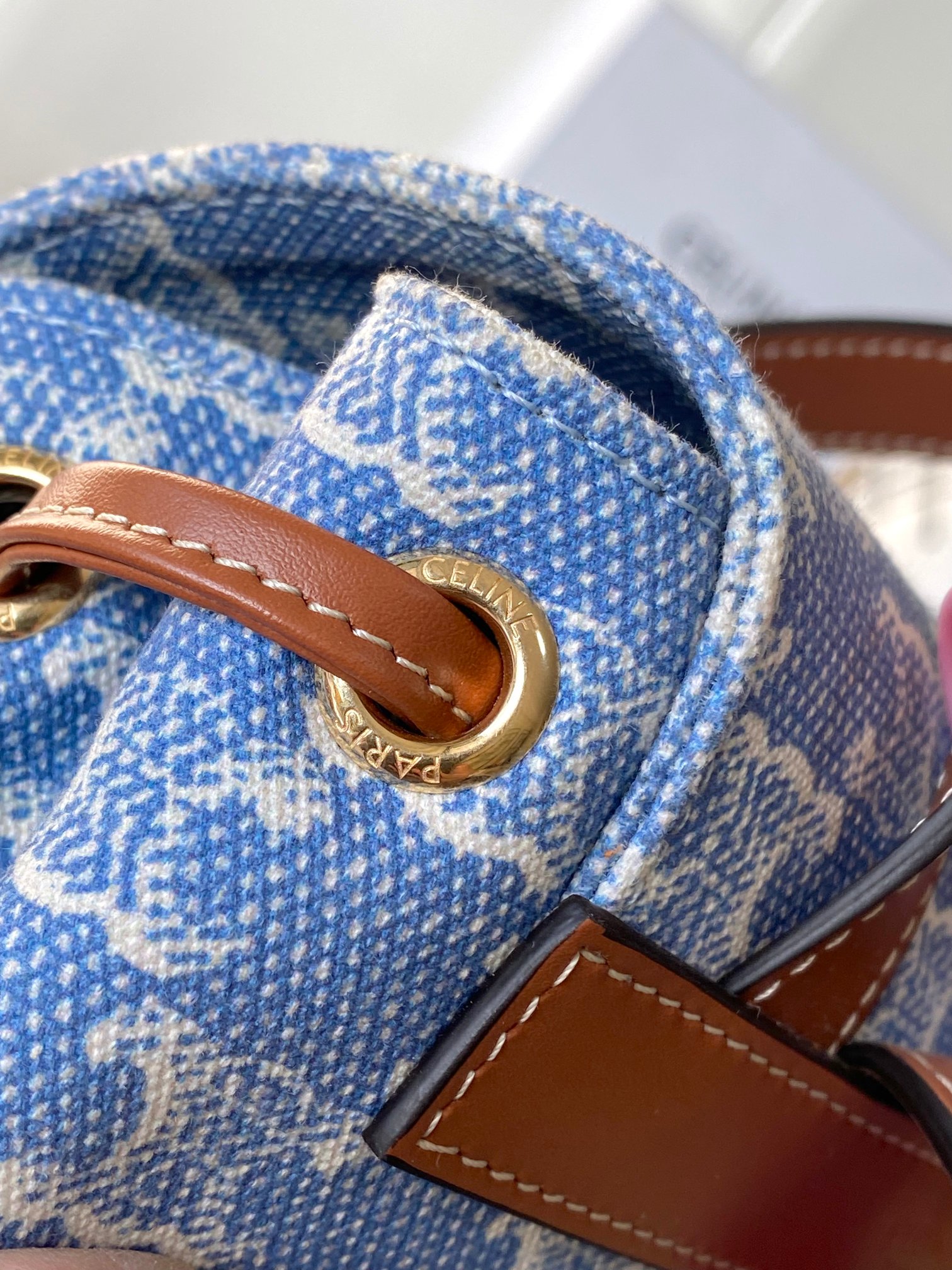 Bagsaaa Backpack Ce1i*e Bonnie In Textile With Triomphe All-Over 118702 - 25cm