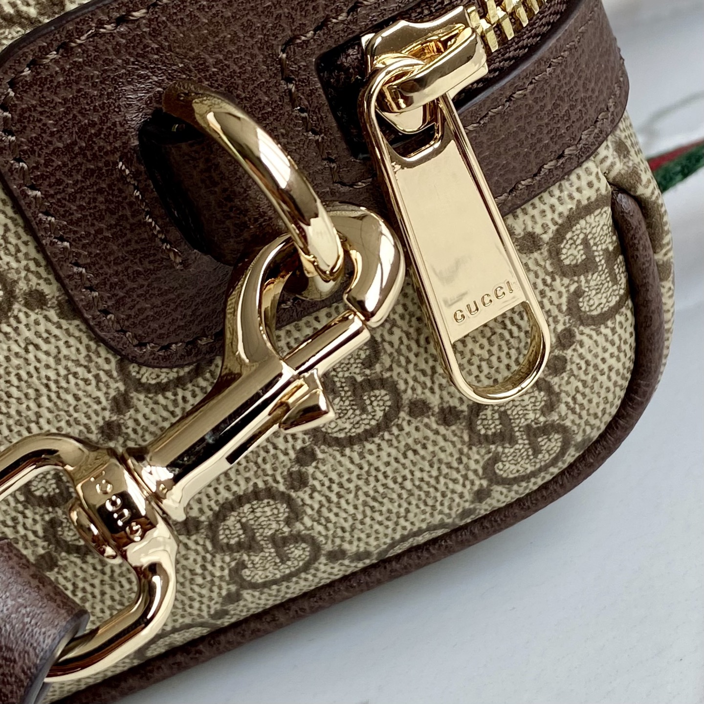 Bagsaaa Gvc*1 Mini GG handbag 859975 brown & beige - 20cm