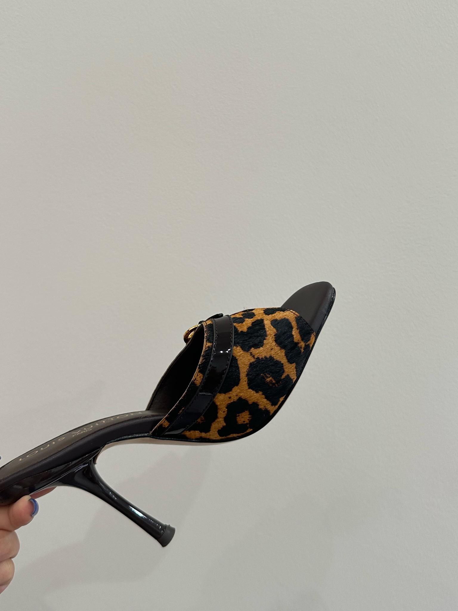 Bagsaaa LV 6AM Mule leopard print - 9cm