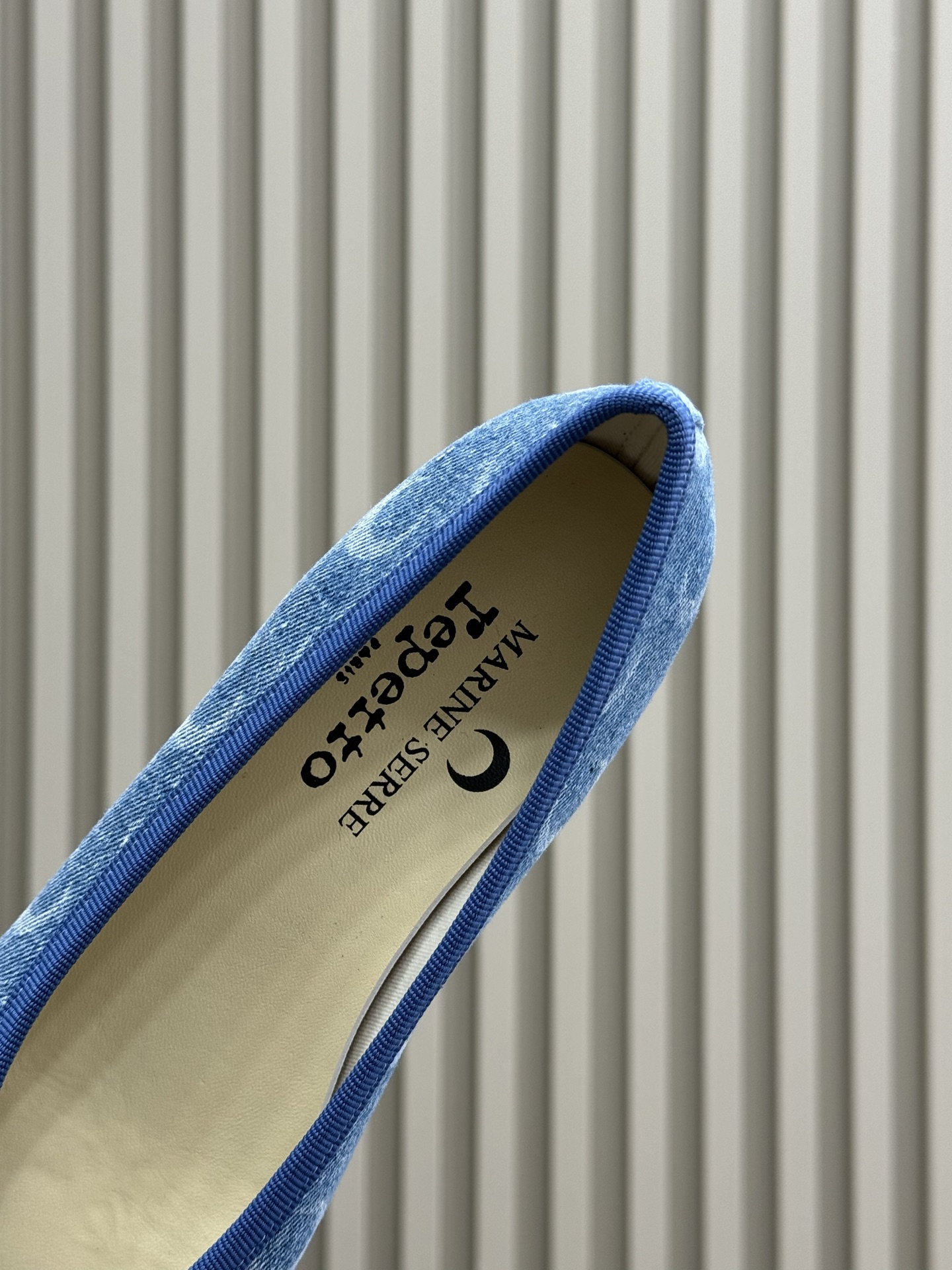 Bagsaaa Ballerines Camille Repetto x Marine Serre Blue Jean