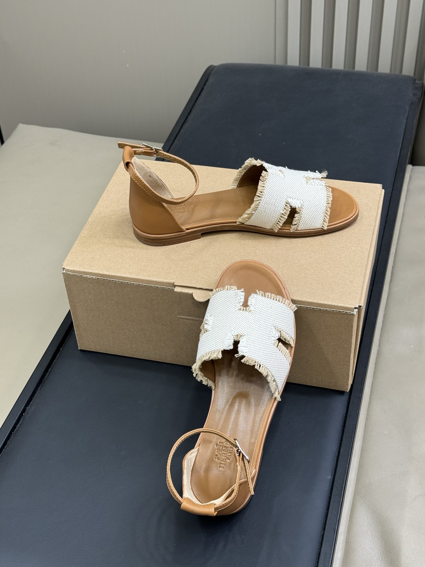 Bagsaaa H**me5 Santorini sandal beige / naturel
