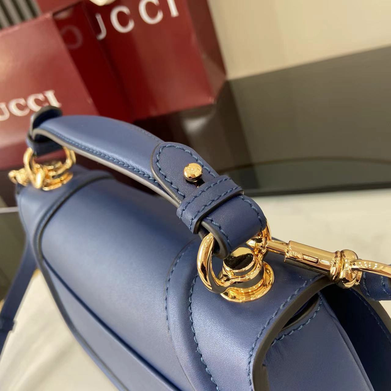 Bagsaaa Gvc*1 Blondie Small Top Handle Bag 815714 Blue - 27 x 17 x 7cm