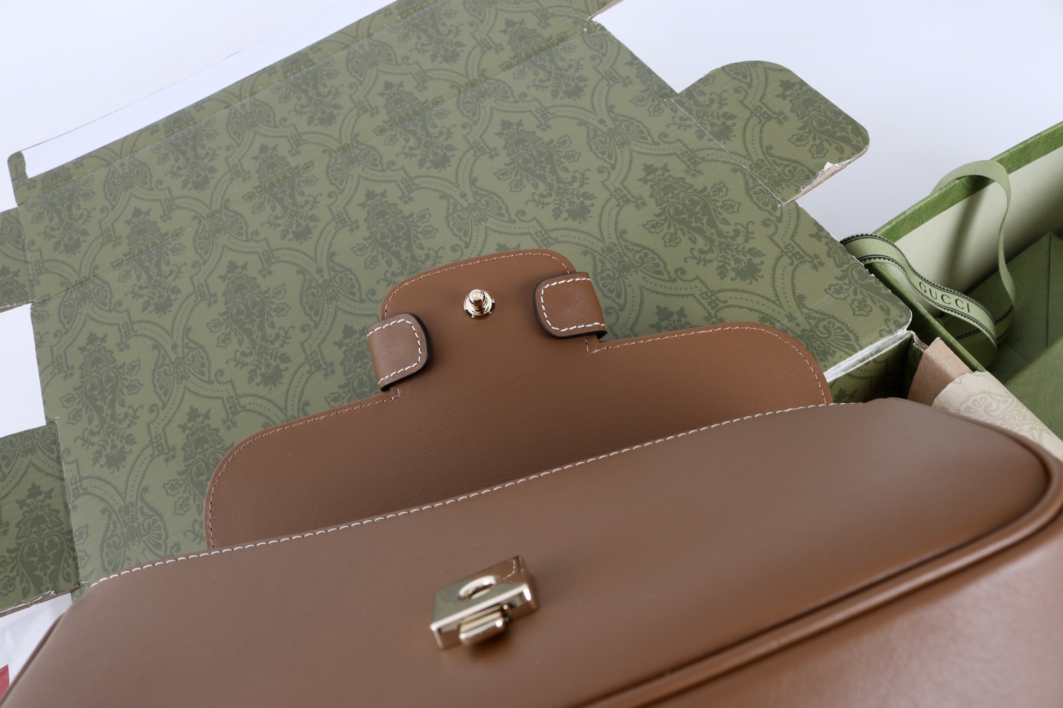 Bagsaaa Gvc*1 Horsebit 1955 small top handle bag 815206 Brown - 22cm