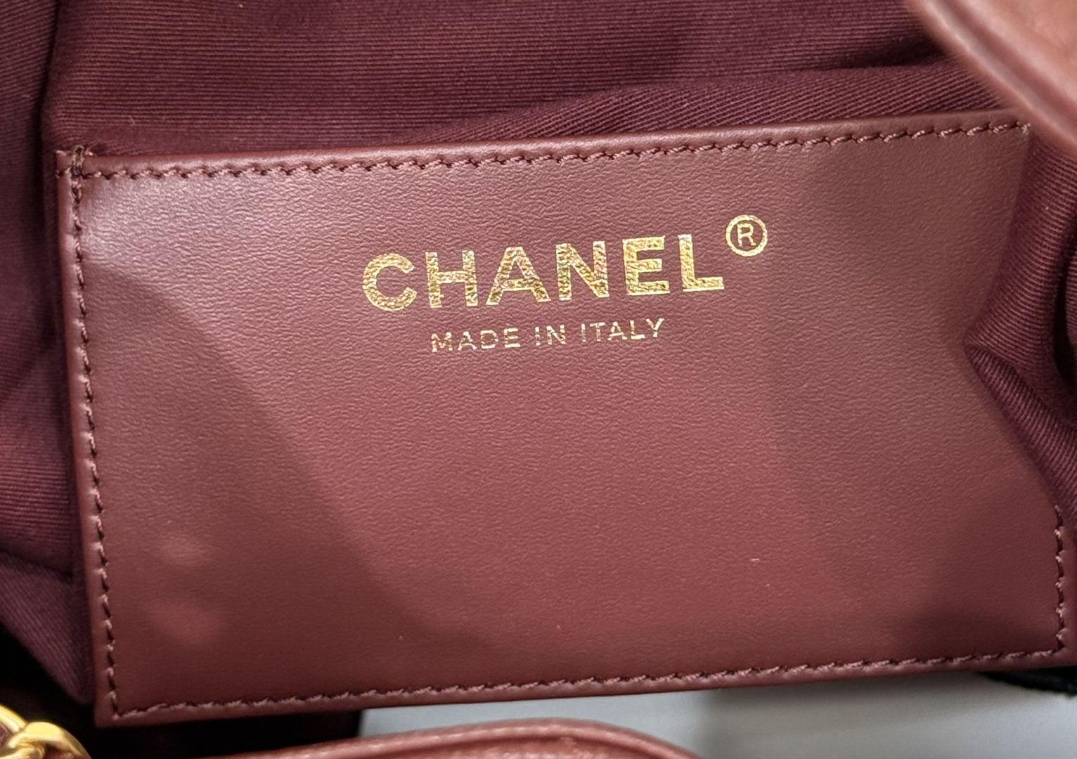 Bagsaaa Ch**el 25 Small Handbag AS5293 Burgundy - 30cm