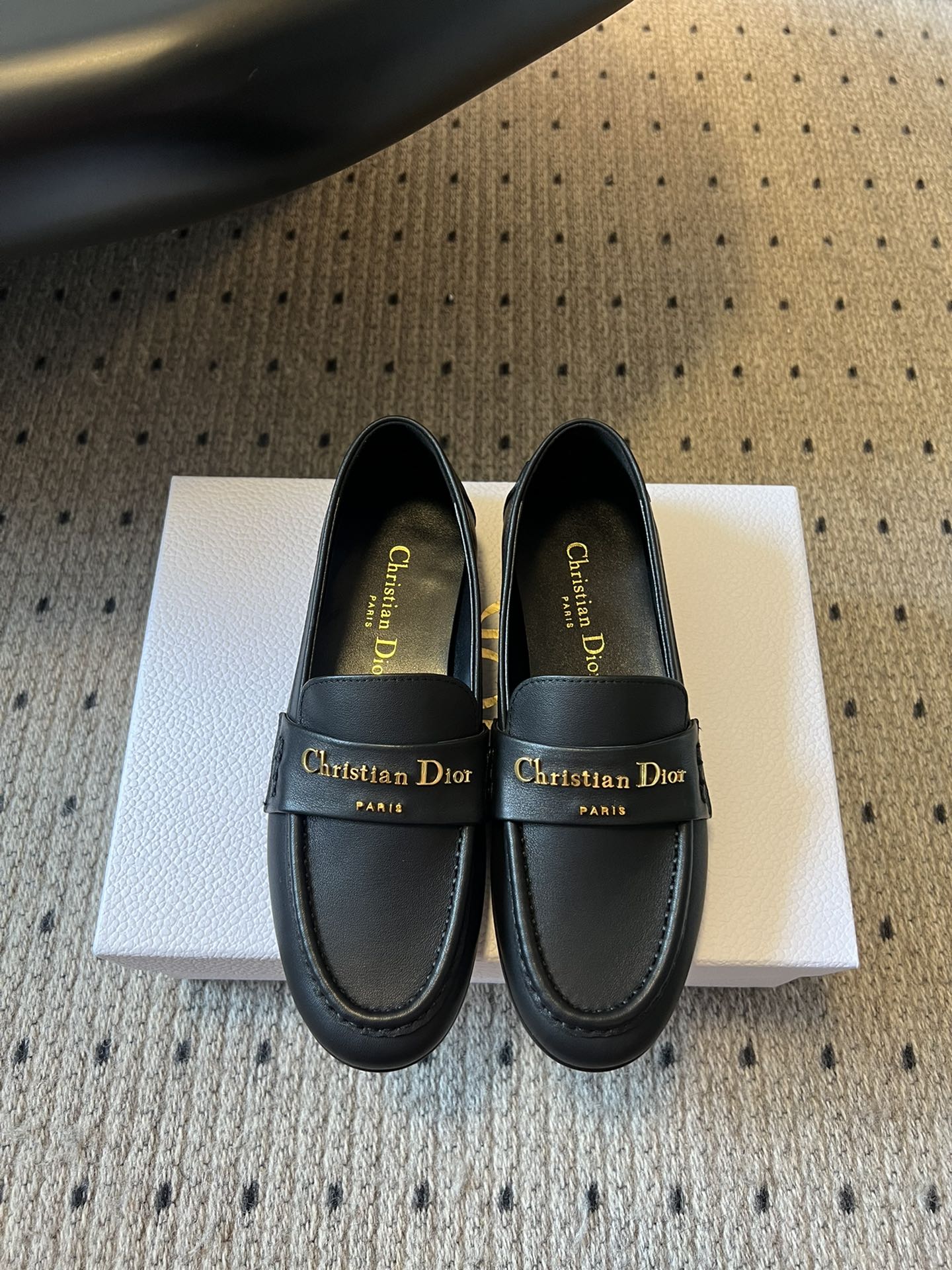 Bagsaaa D10r Boy Loafer Black S*pple Calfskin