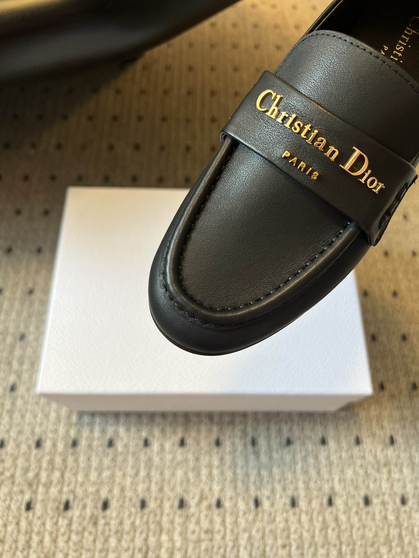 Bagsaaa D10r Boy Loafer Black S*pple Calfskin