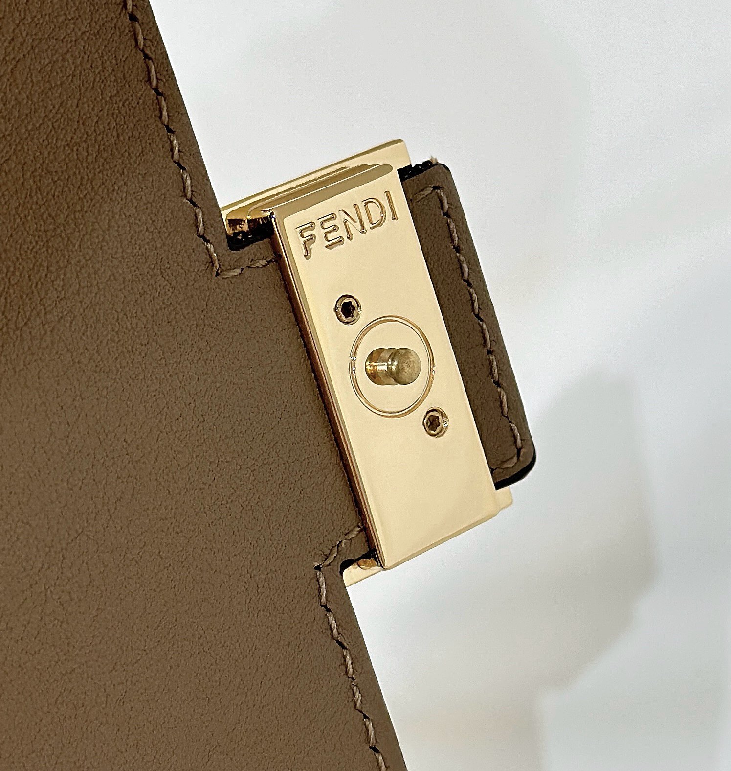 Bagsaaa F**di Wallet On Chain Baguette Brown FF fabric wallet - 21cm