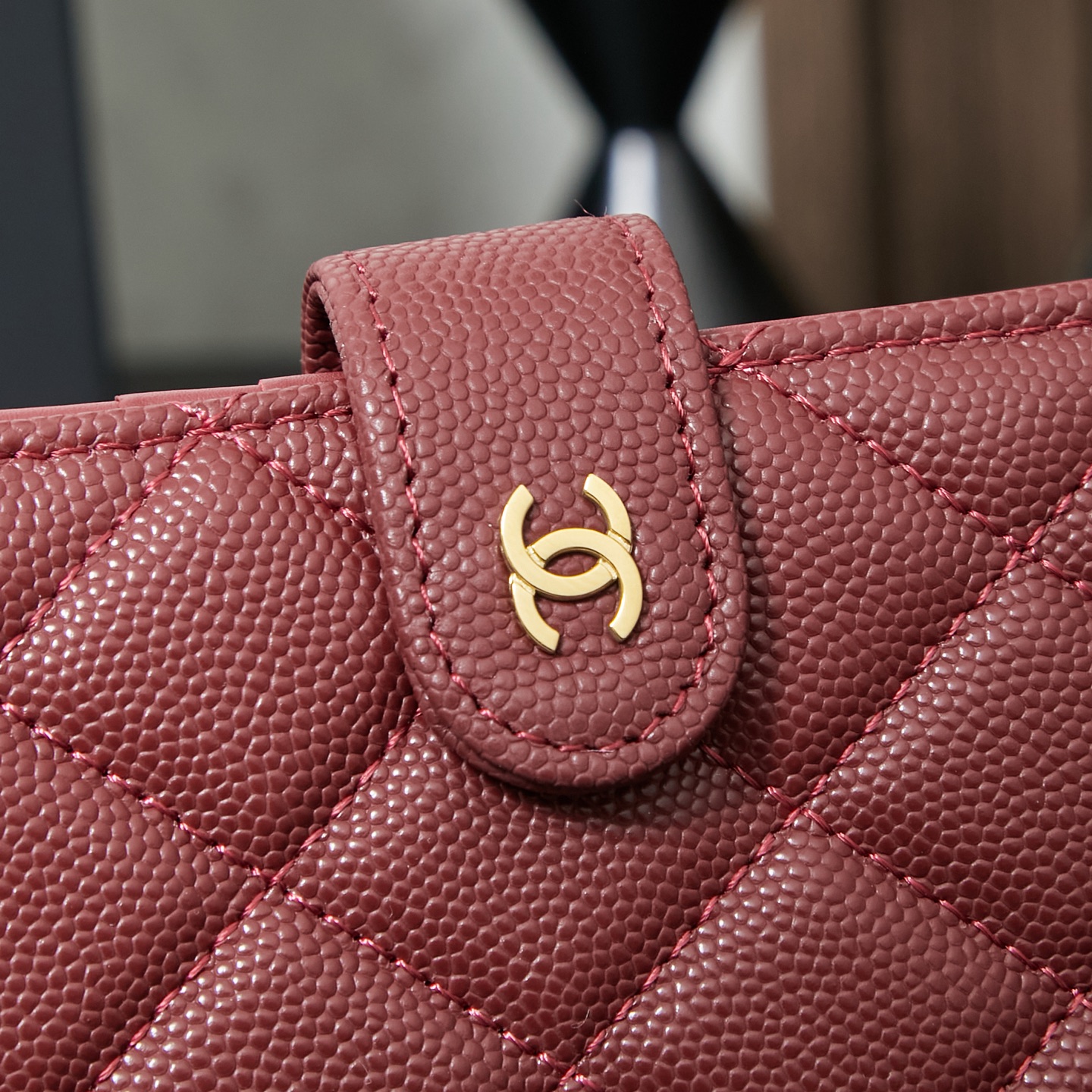 Bagsaaa Ch**el Red Wallet - 15*10*3cm