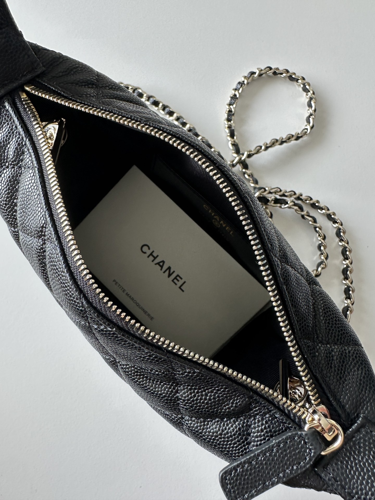 Bagsaaa Ch**el Clutch with chain AP4747 Black - 21.5cm