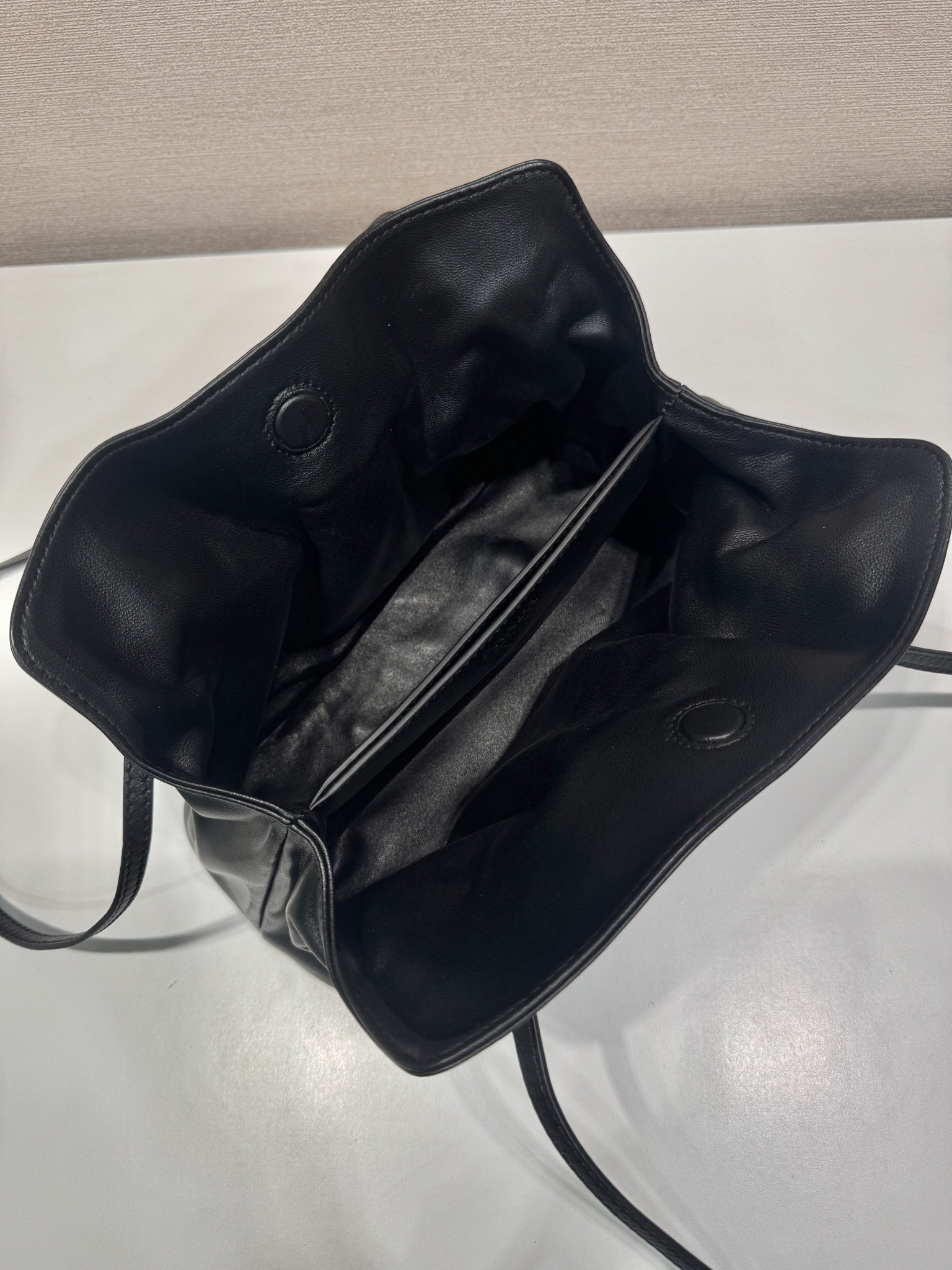 Bagsaaa Pra*a Small Pra*a Dada nappa leather bag 1BG586 black - 25cm