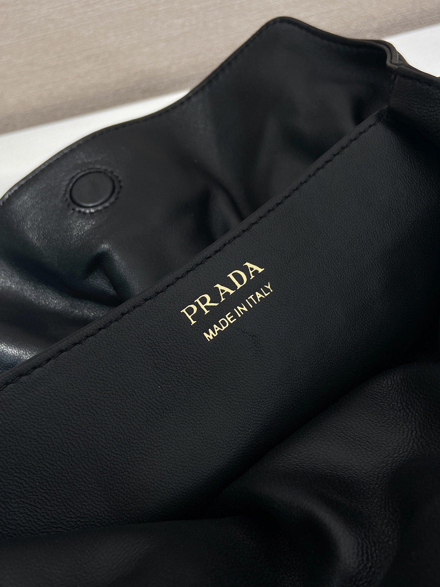 Bagsaaa Pra*a Small Pra*a Dada nappa leather bag 1BG586 black - 25cm