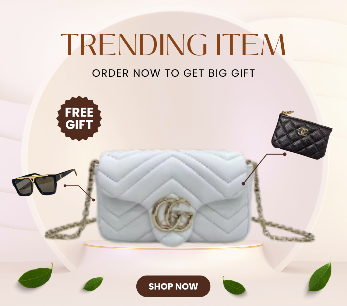 Bagsaaa Gvc*1 GG Marmont mini shoulder bag 841290 white - 17cm